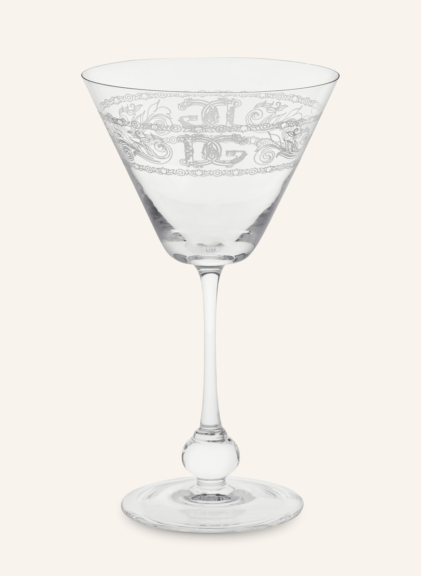 DOLCE & GABBANA CASA Wine glass, Color: WHITE (Image 1)