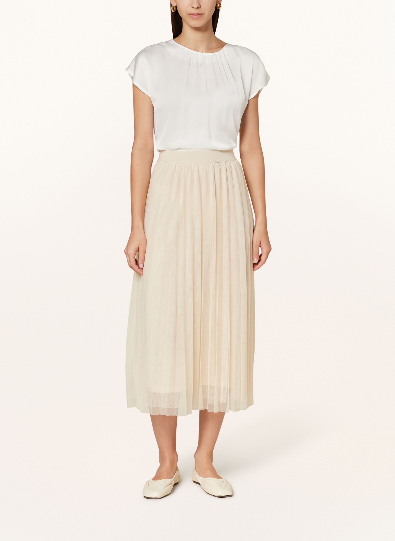 MORE & MORE Mesh skirt, Color: LIGHT BROWN (Image 2)