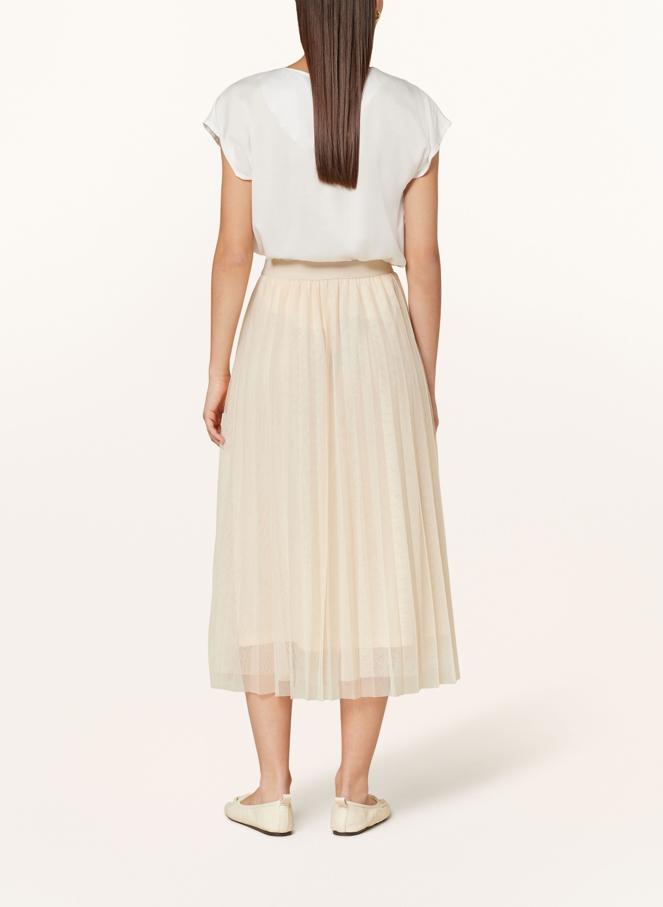 MORE & MORE Mesh skirt, Color: LIGHT BROWN (Image 3)