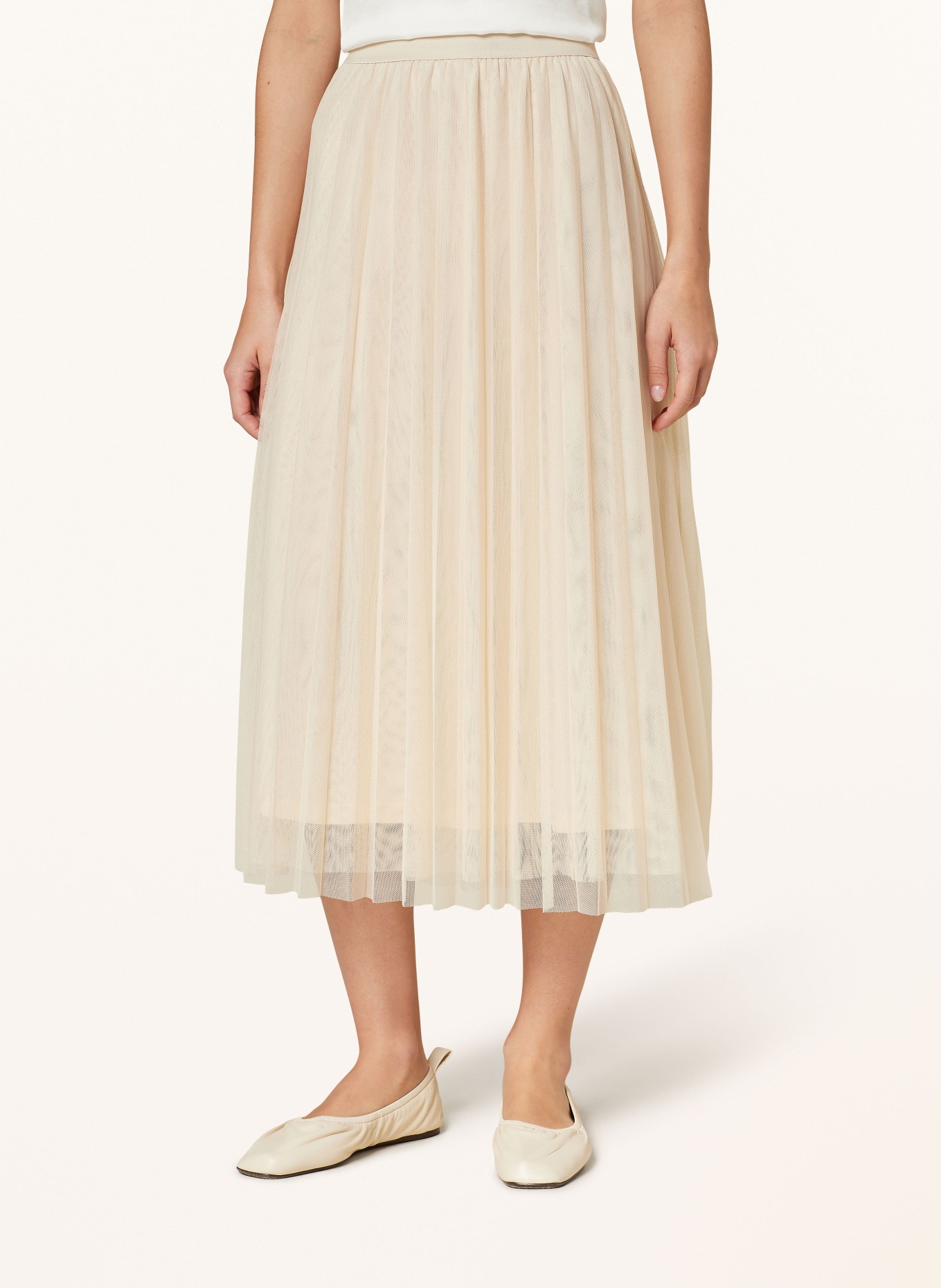 MORE & MORE Mesh skirt, Color: LIGHT BROWN (Image 4)