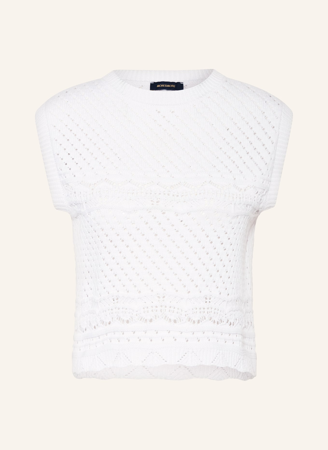 MORE & MORE Sweater vest, Color: WHITE (Image 1)