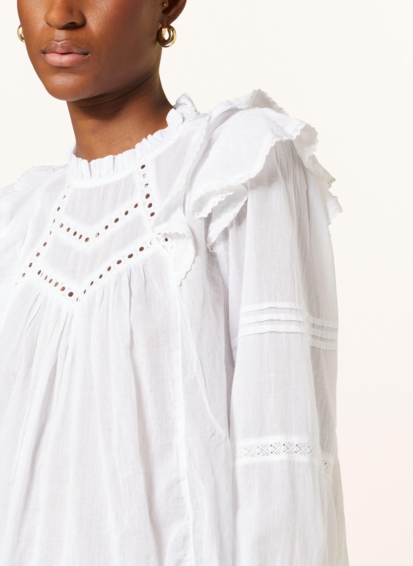 NEO NOIR Shirt blouse SIMKIE, Color: WHITE (Image 4)
