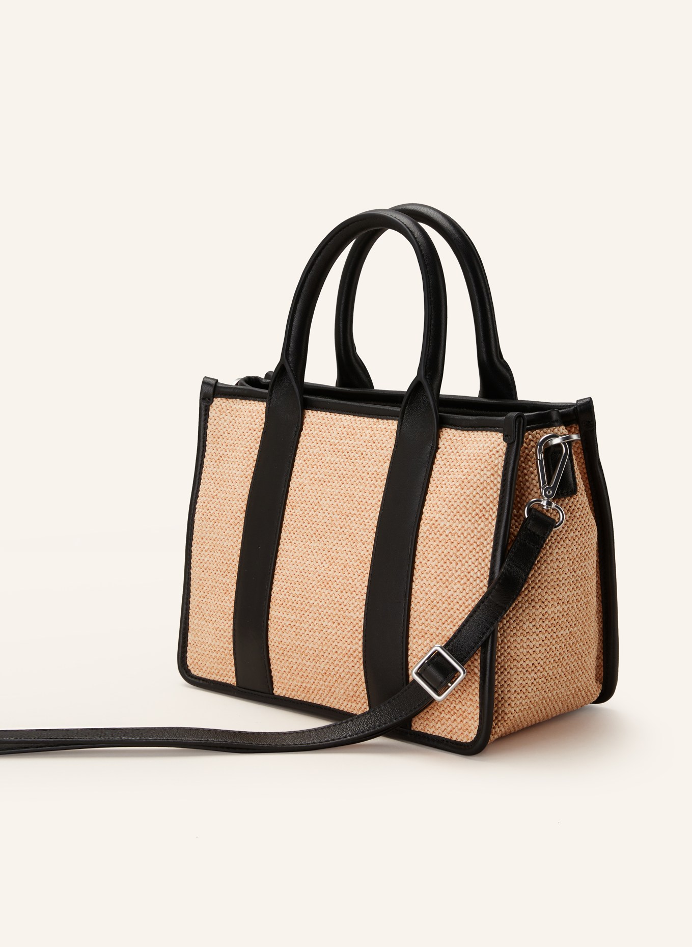 LES VISIONNAIRES Handbag LENA, Color: CREAM/ BLACK (Image 2)