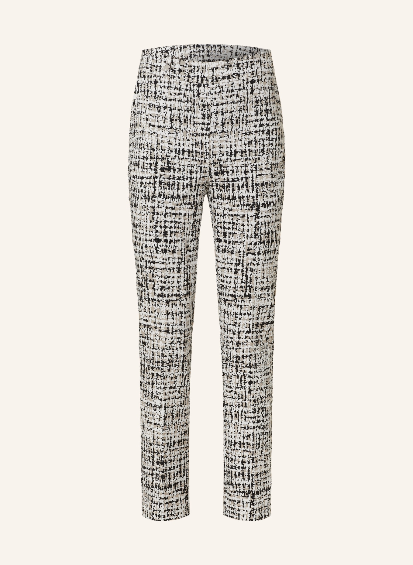 Joseph Ribkoff Trousers, Color: BEIGE/ BLACK/ WHITE (Image 1)