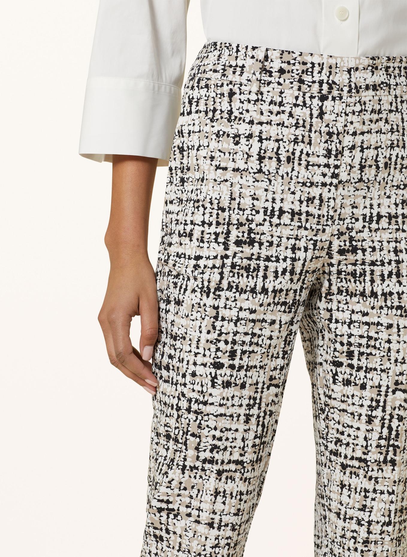 Joseph Ribkoff Trousers, Color: BEIGE/ BLACK/ WHITE (Image 5)