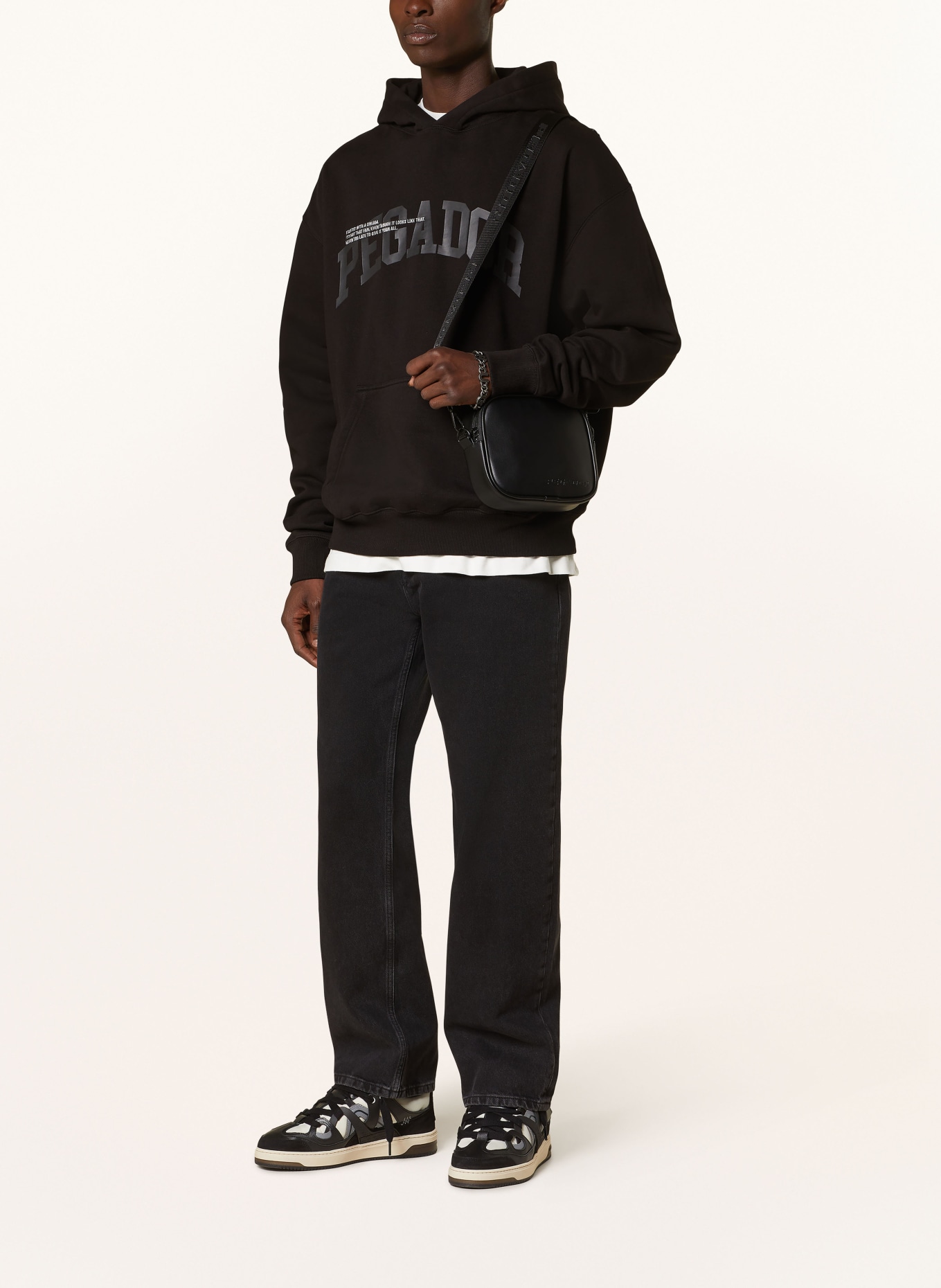 PEGADOR Oversized hoodie GILFORD, Color: BLACK (Image 2)