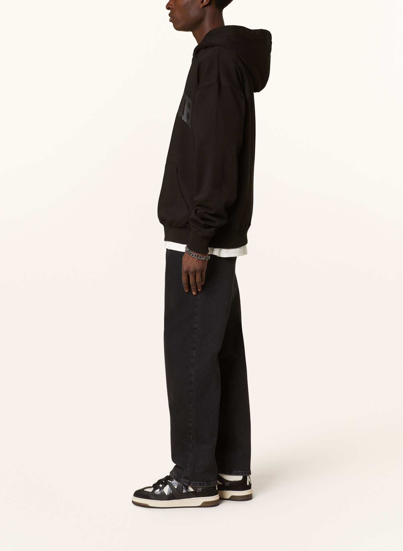 PEGADOR Oversized hoodie GILFORD, Color: BLACK (Image 4)