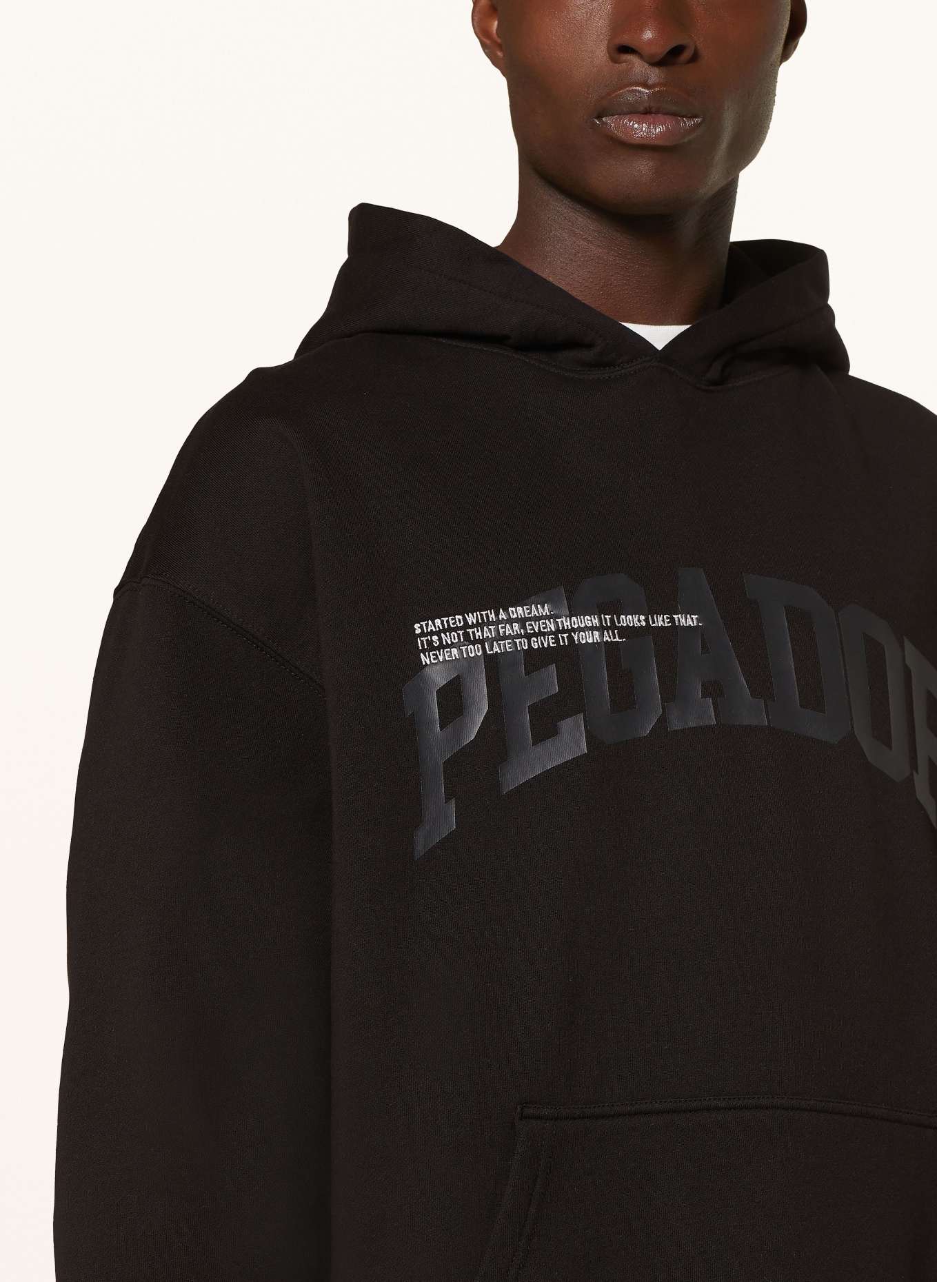 PEGADOR Oversized hoodie GILFORD, Color: BLACK (Image 5)