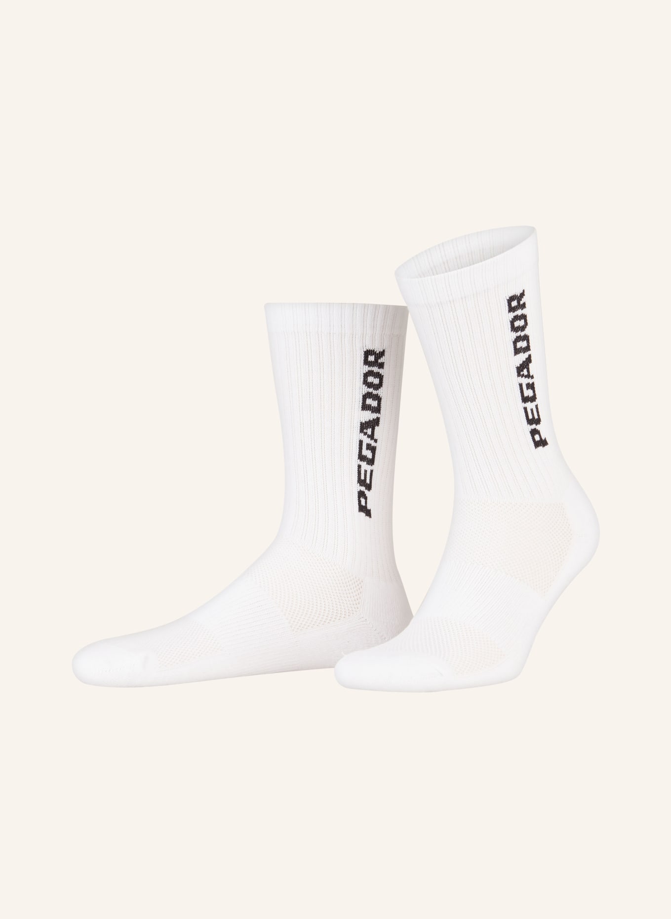 PEGADOR Socks CROSS, Color: 004/001 WHITE BLACK (Image 1)