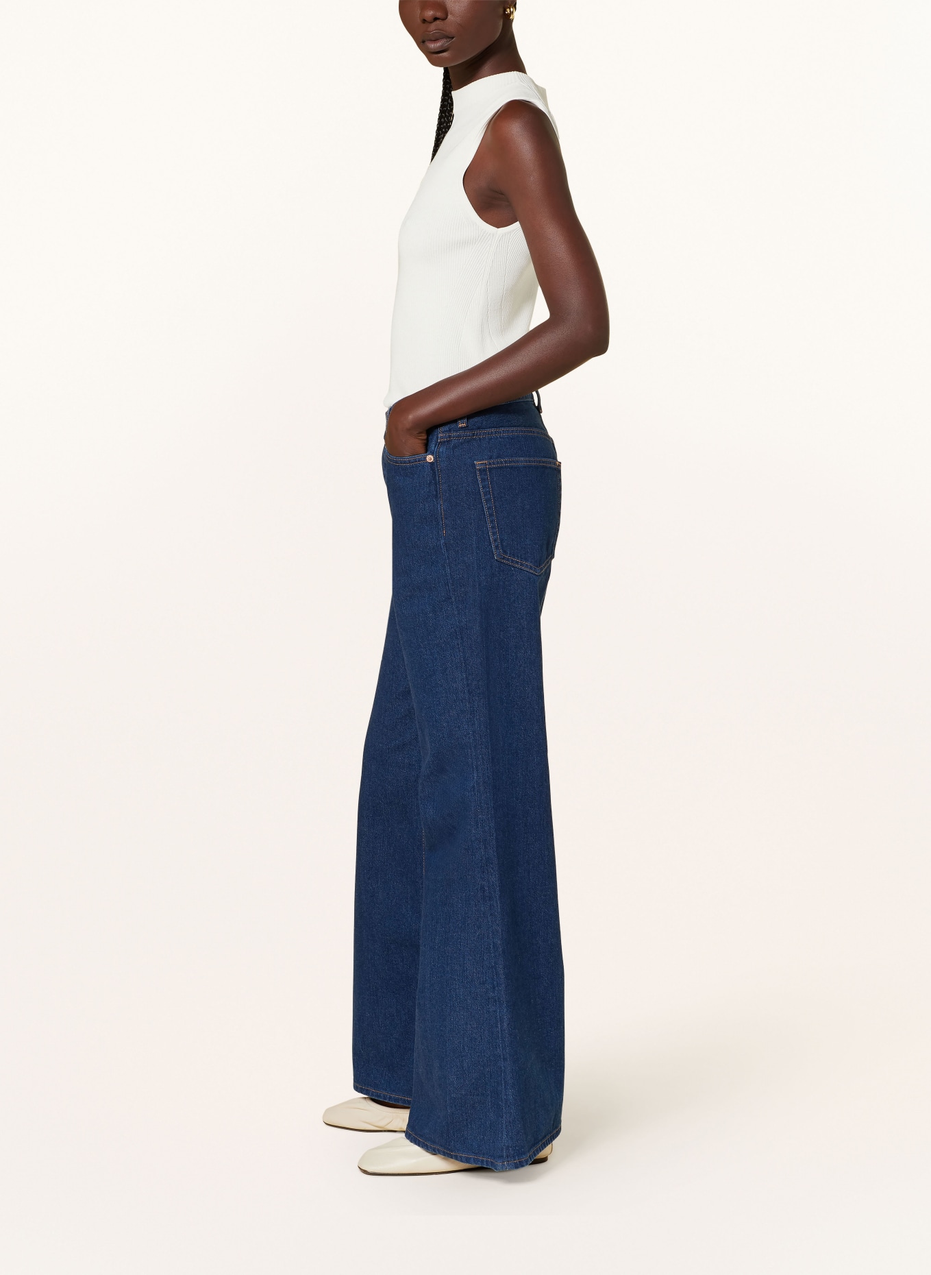 COS Flared jeans, Color: 002 BLUE (Image 4)