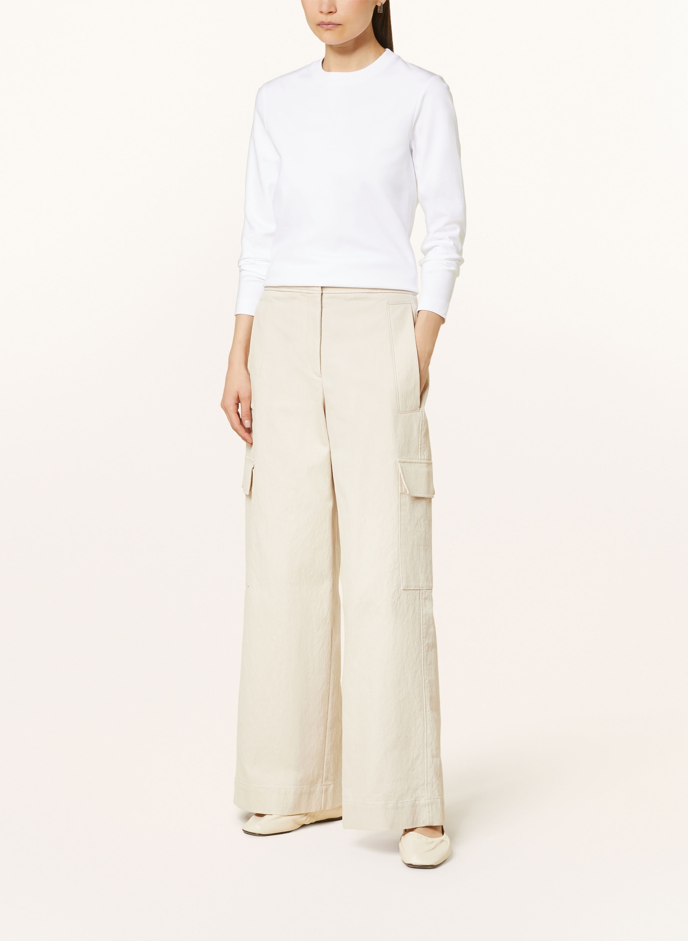 COS Cropped shirt, Color: CREAM (Image 2)