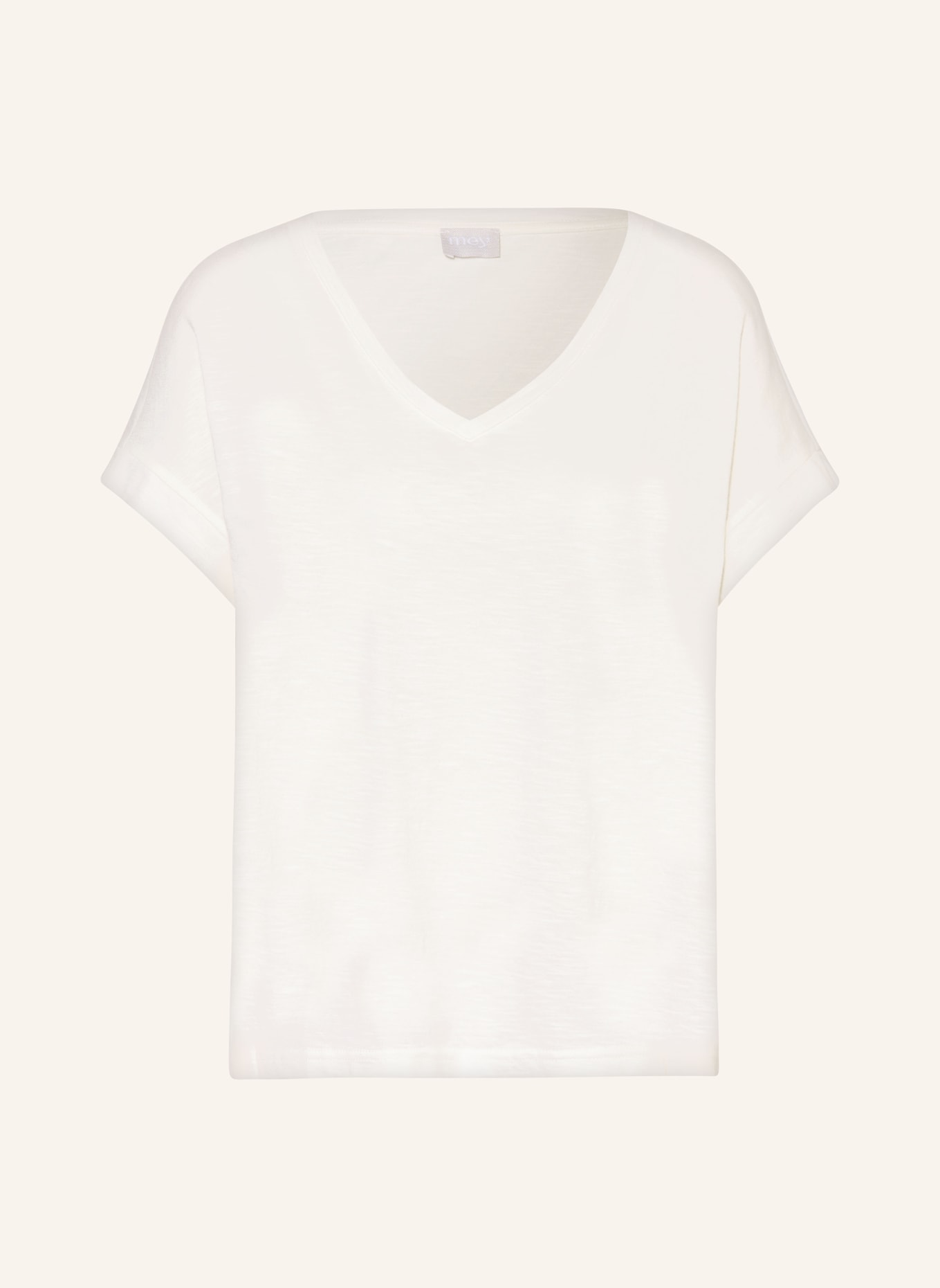 mey Lounge shirt series BROOKE, Color: WHITE (Image 1)