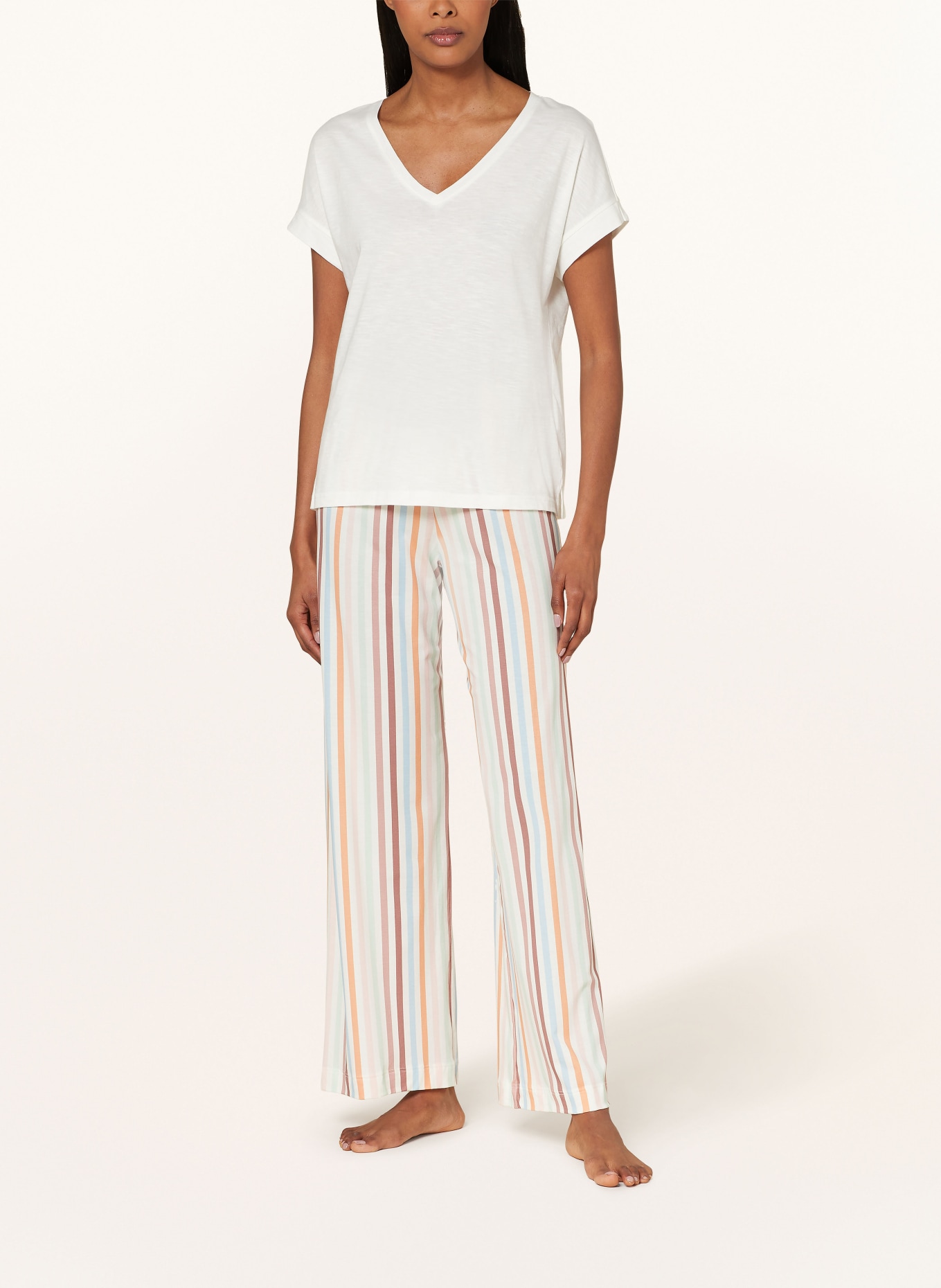 mey Lounge shirt series BROOKE, Color: WHITE (Image 2)
