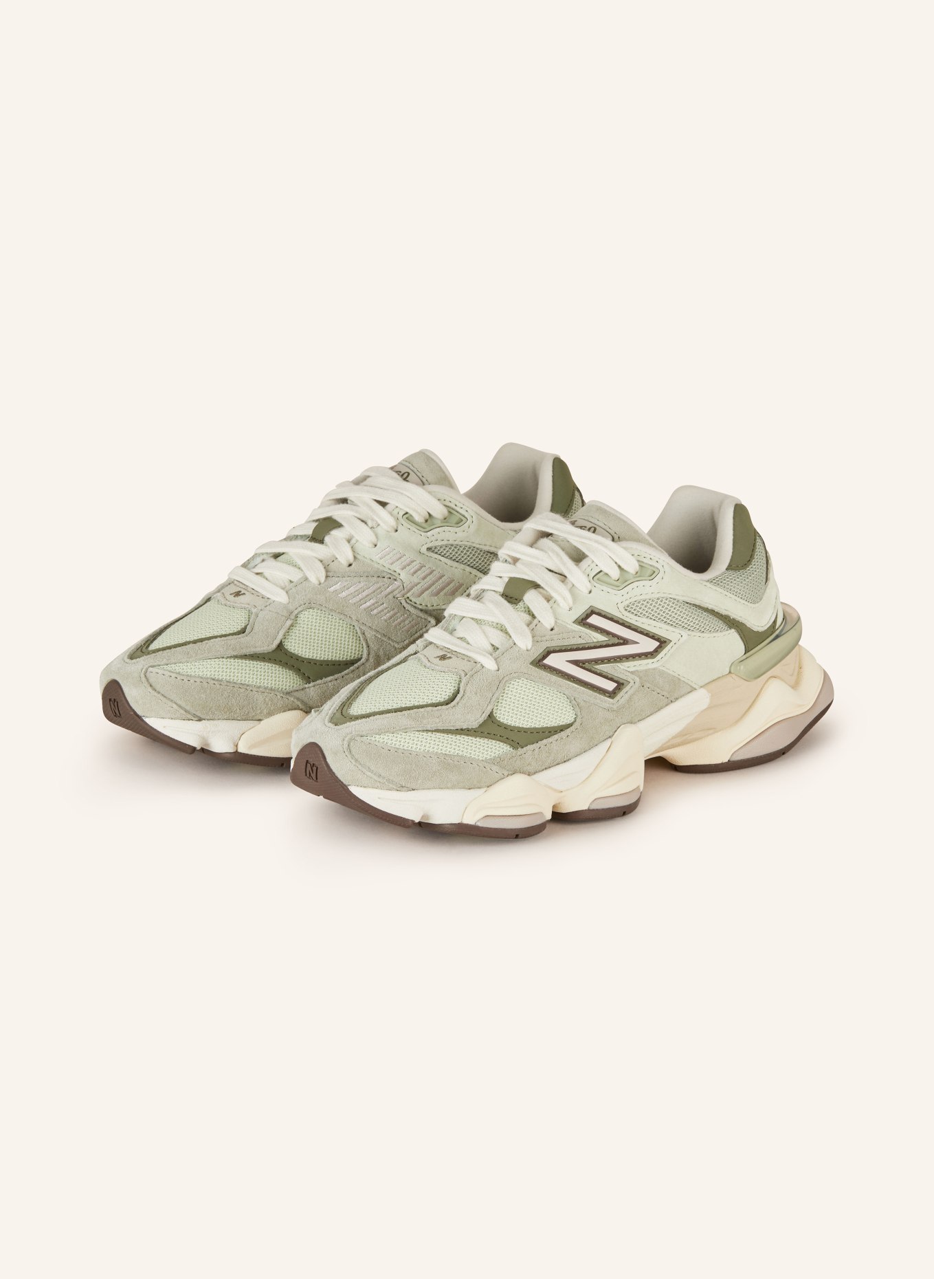 new balance Sneakers 9060, Color: OLIVE/ LIGHT GREEN (Image 1)