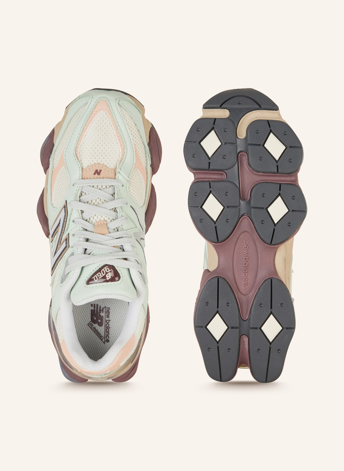 new balance Sneaker 9060, Farbe: MINT/ HELLROSA (Bild 5)