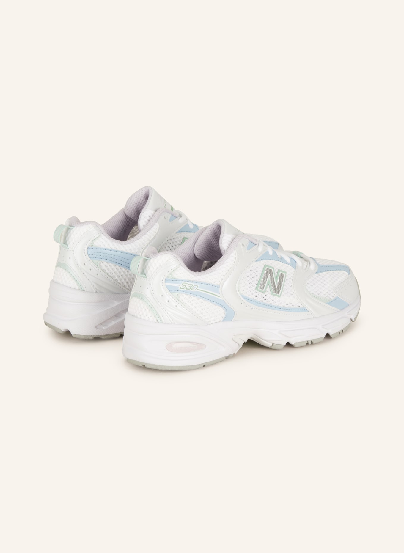 new balance Sneakers 530, Color: WHITE/ LIGHT BLUE (Image 2)