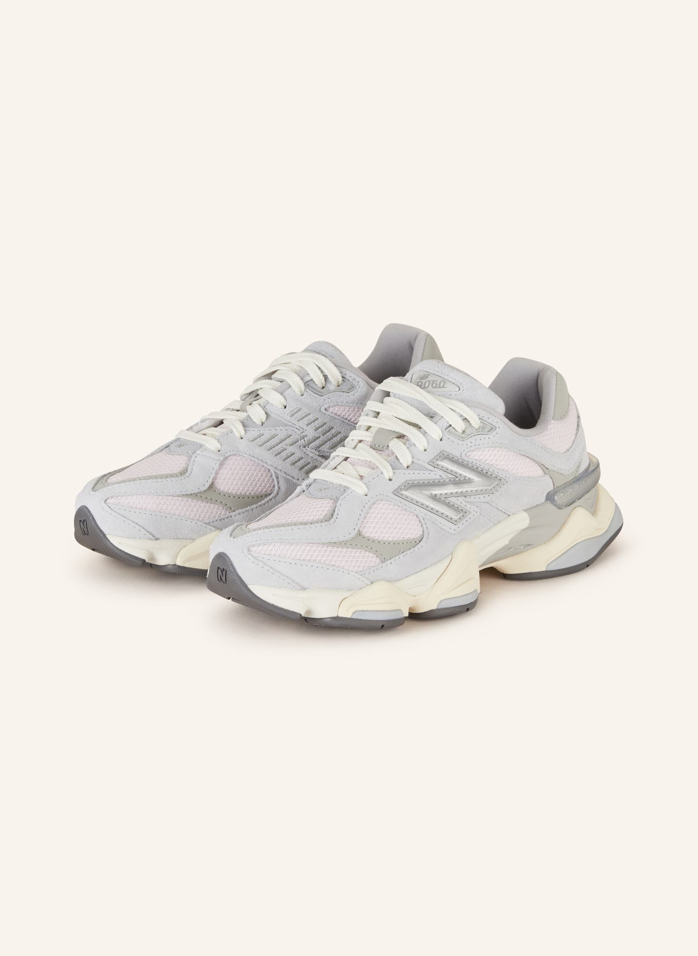 new balance Sneakers 9060, Color: LIGHT GRAY/ LIGHT PINK (Image 1)