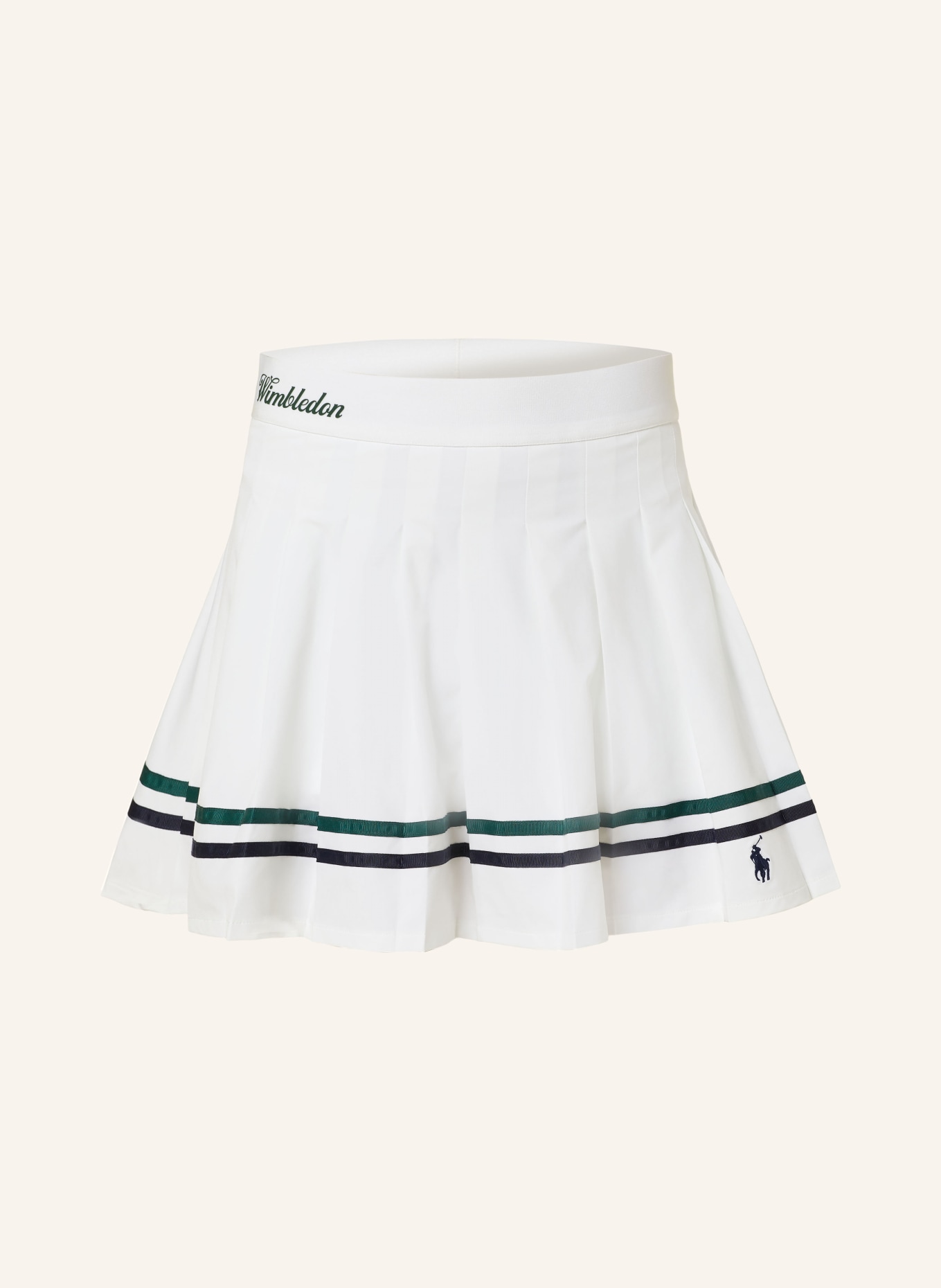 POLO RALPH LAUREN Tennis skirt EVEREST, Color: WHITE/ CREAM/ GREEN (Image 1)