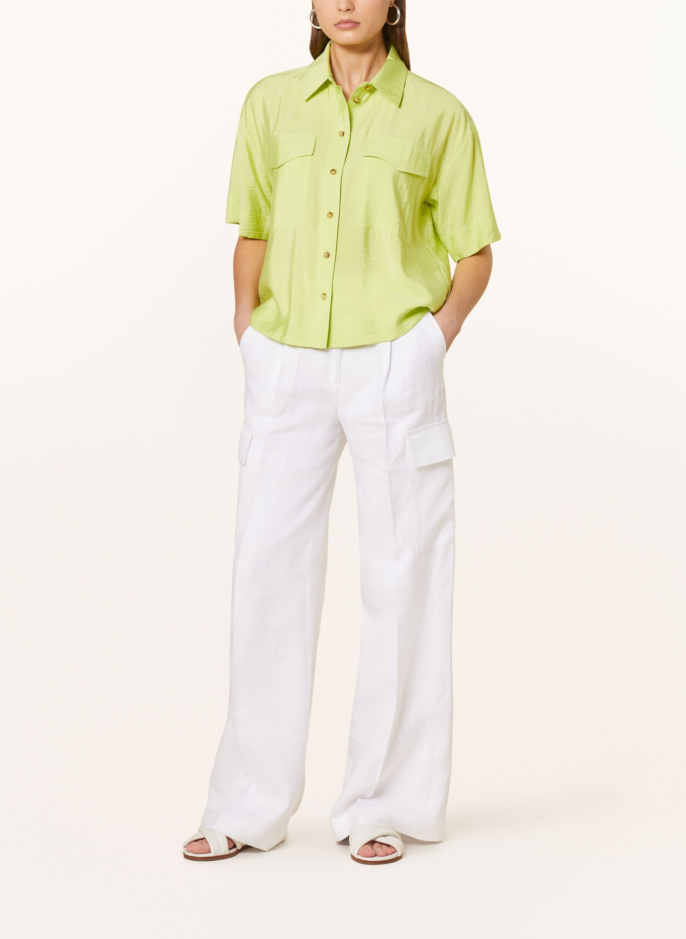 OPUS Shirt blouse FRENA, Color: LIGHT GREEN (Image 2)