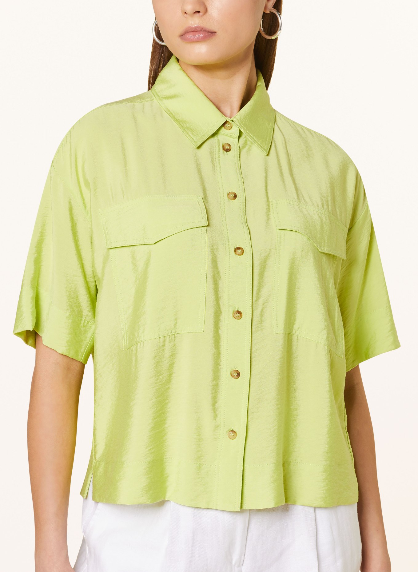 OPUS Shirt blouse FRENA, Color: LIGHT GREEN (Image 4)