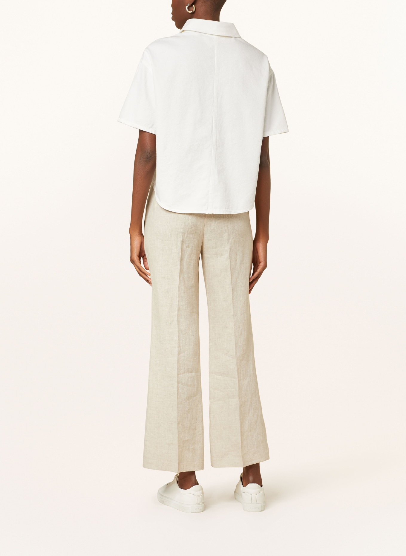 OPUS Denim blouse FERLO, Color: WHITE (Image 3)