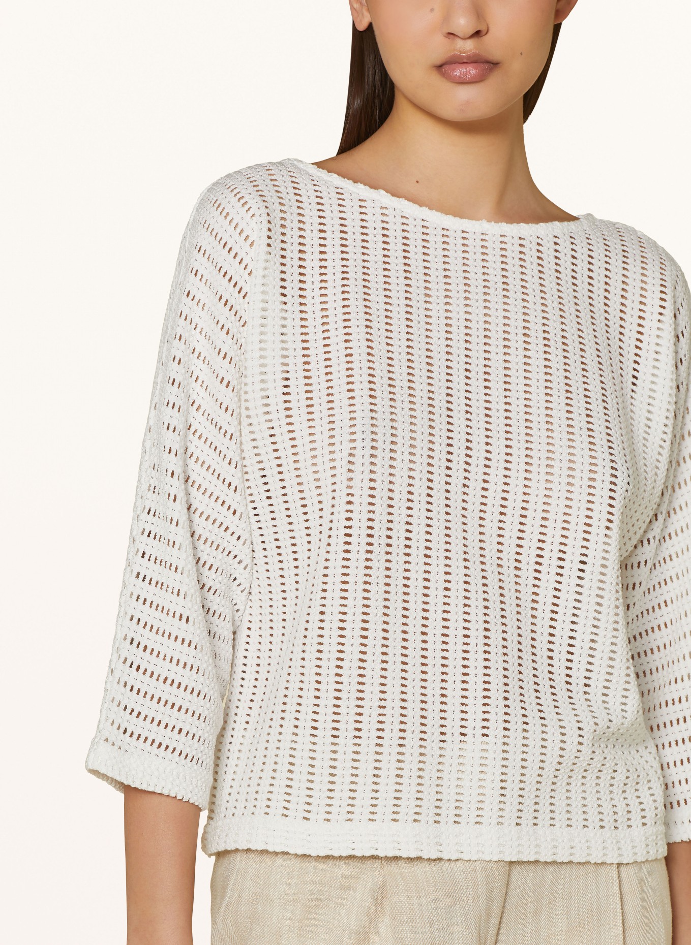 OPUS Sweater SOWI with 3/4 sleeves, Color: CREAM (Image 4)