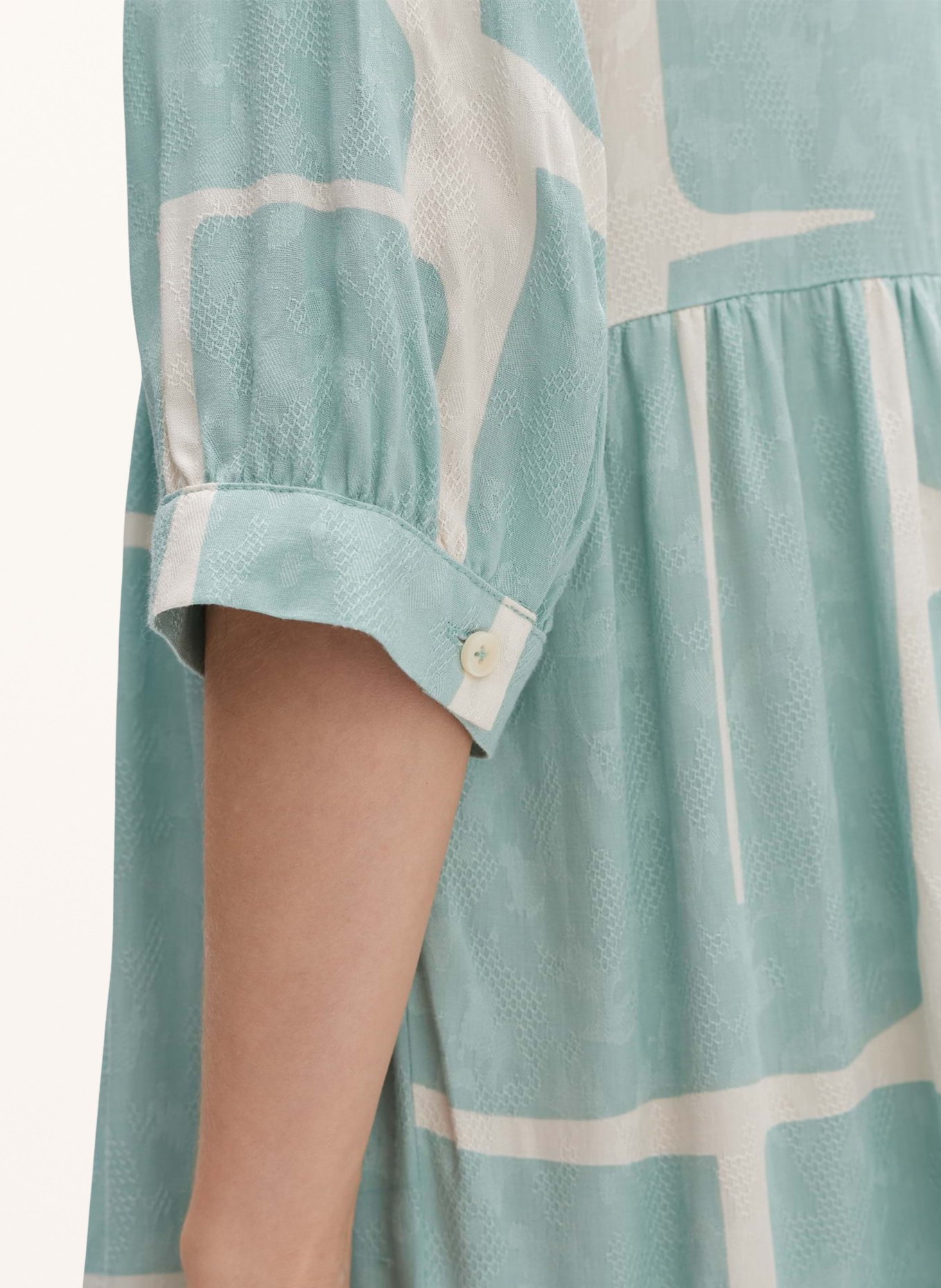OPUS Kleid WULARI mit 3/4-Arm, Farbe: MINT/ ECRU (Bild 4)