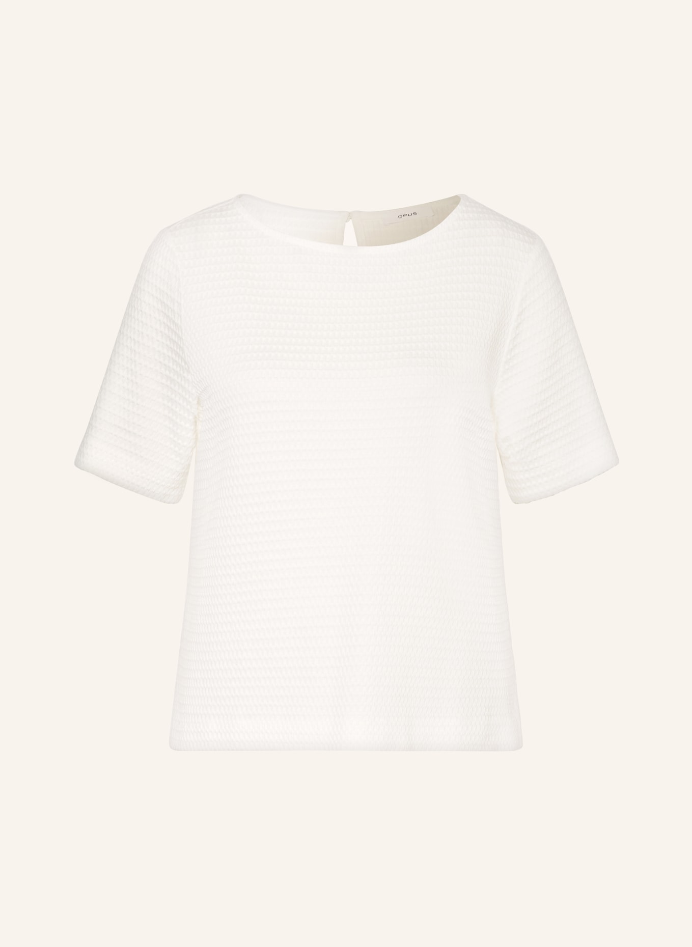 OPUS T-shirt SERKE, Kolor: KREMOWY (Obrazek 1)