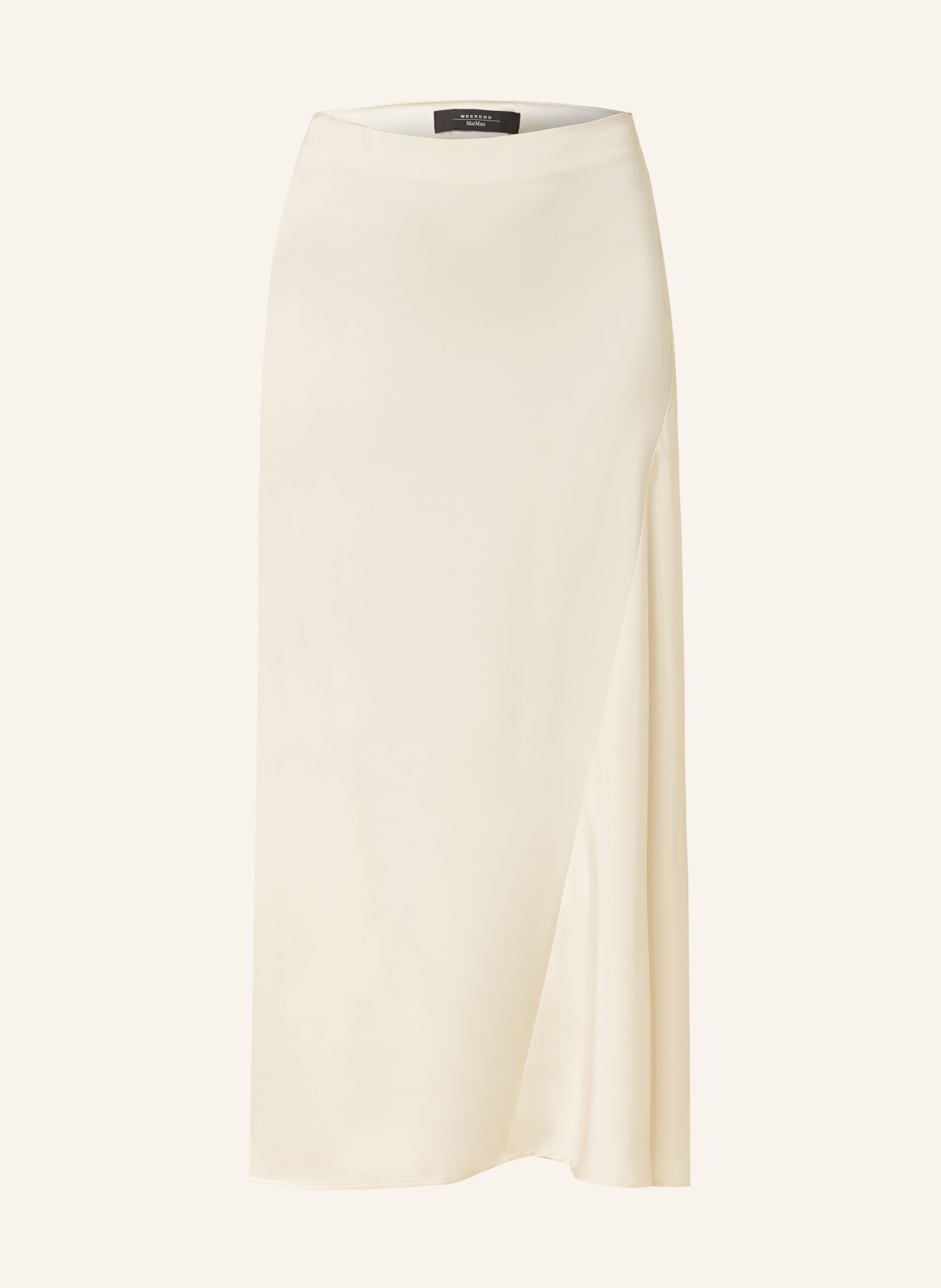 WEEKEND Max Mara Satin skirt AIA, Color: ECRU (Image 1)