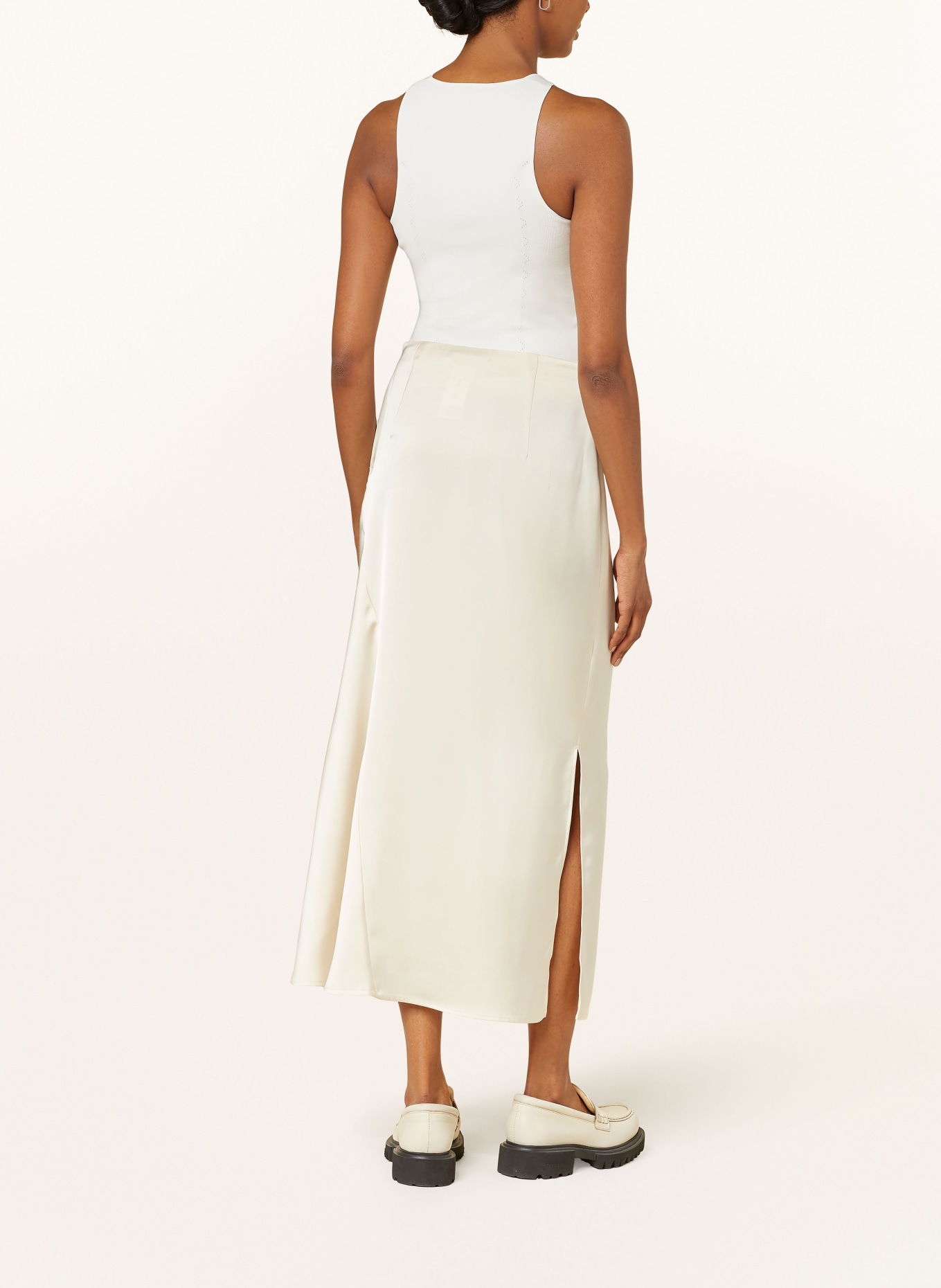 WEEKEND Max Mara Satin skirt AIA, Color: ECRU (Image 3)