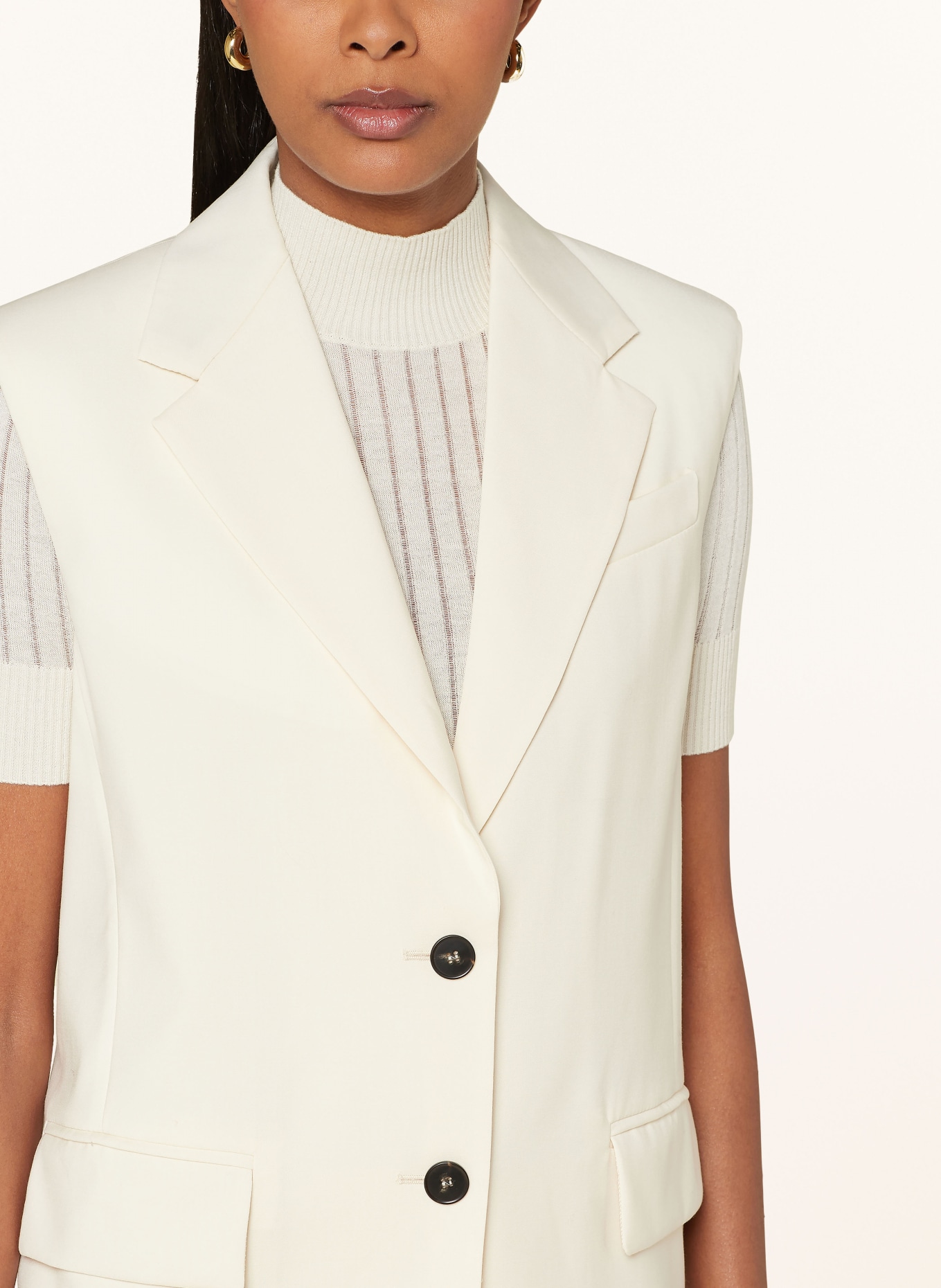 WEEKEND Max Mara Blazer vest DONNA, Color: ECRU (Image 4)