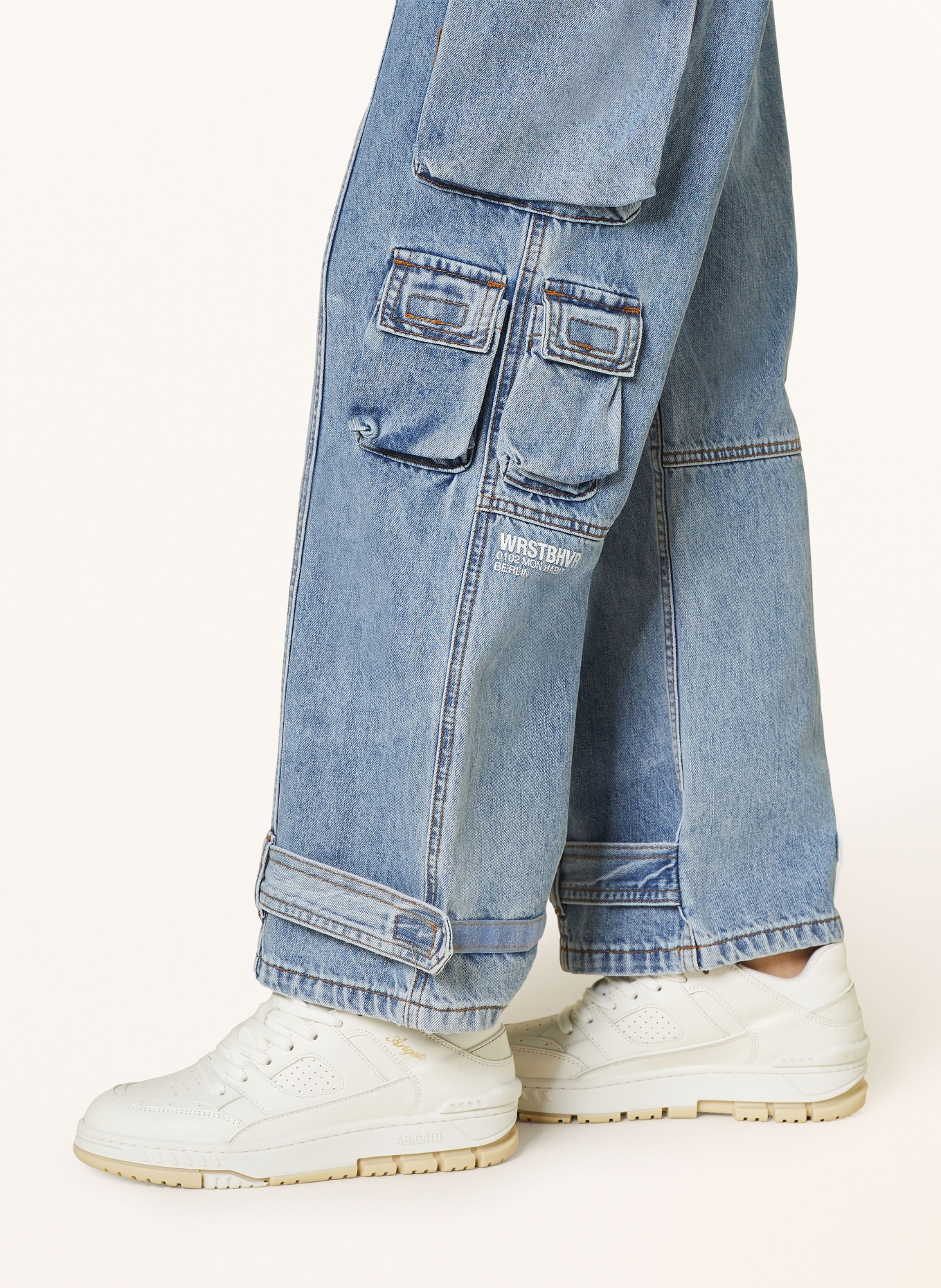 WRSTBHVR Cargo jeans BOUND V3, Color: MID BLUE (Image 5)