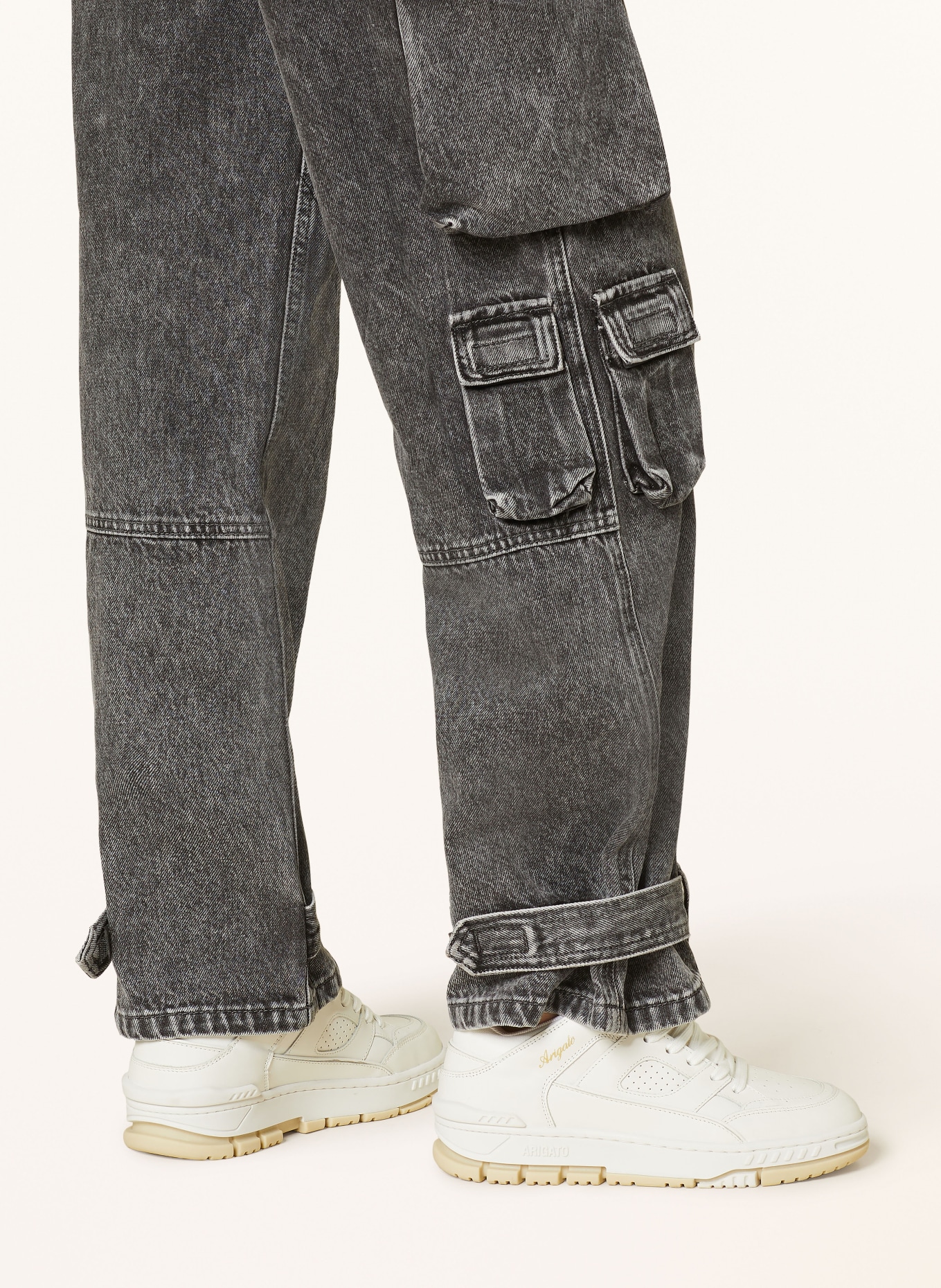 WRSTBHVR Cargo jeans BOUND, Color: grey washd (Image 5)
