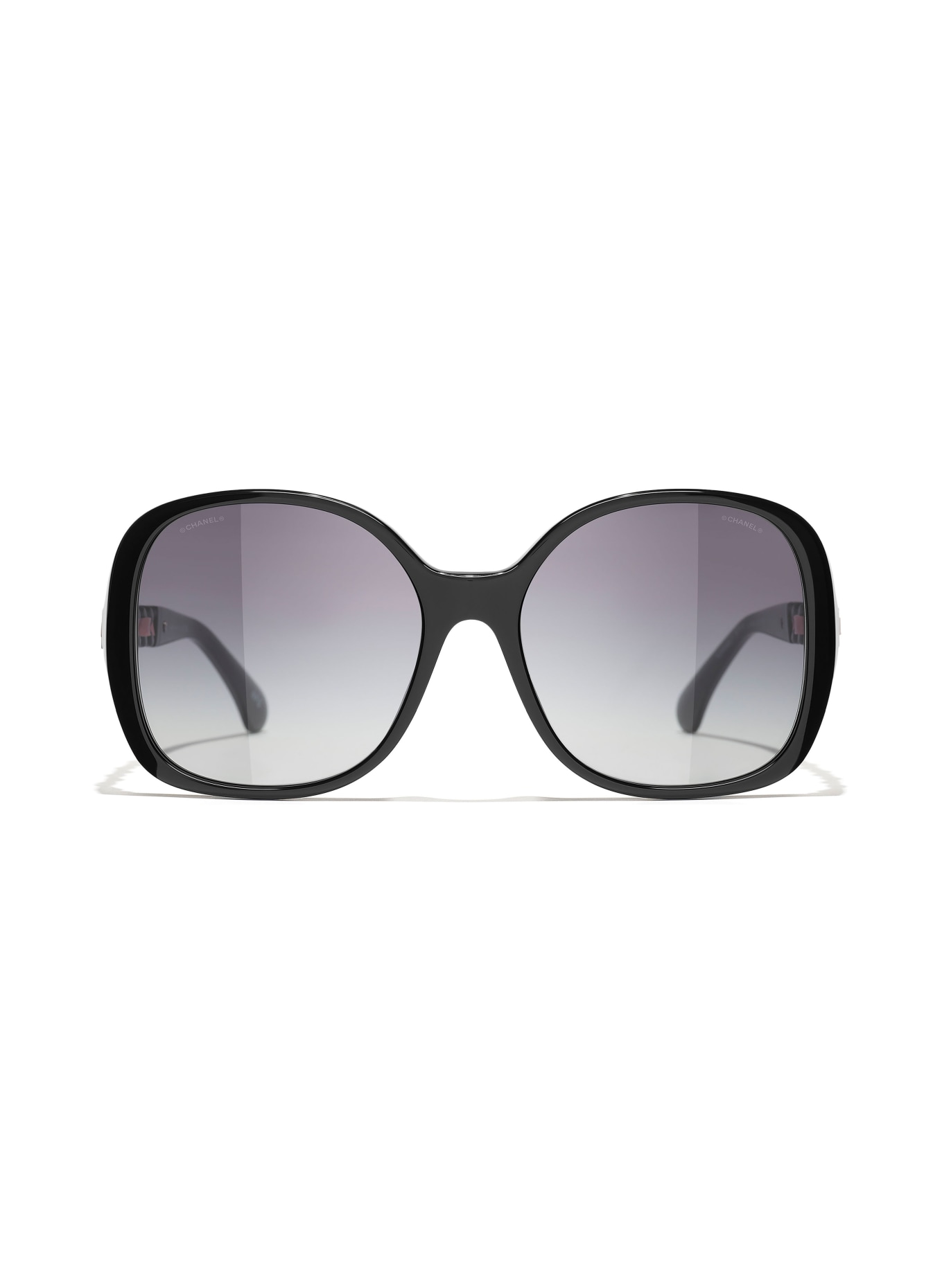 CHANEL Kwadratowe okulary przeciwsłoneczne, Kolor: 1663S6 – CZARNY/ SZARY GRADIENT (Obrazek 2)
