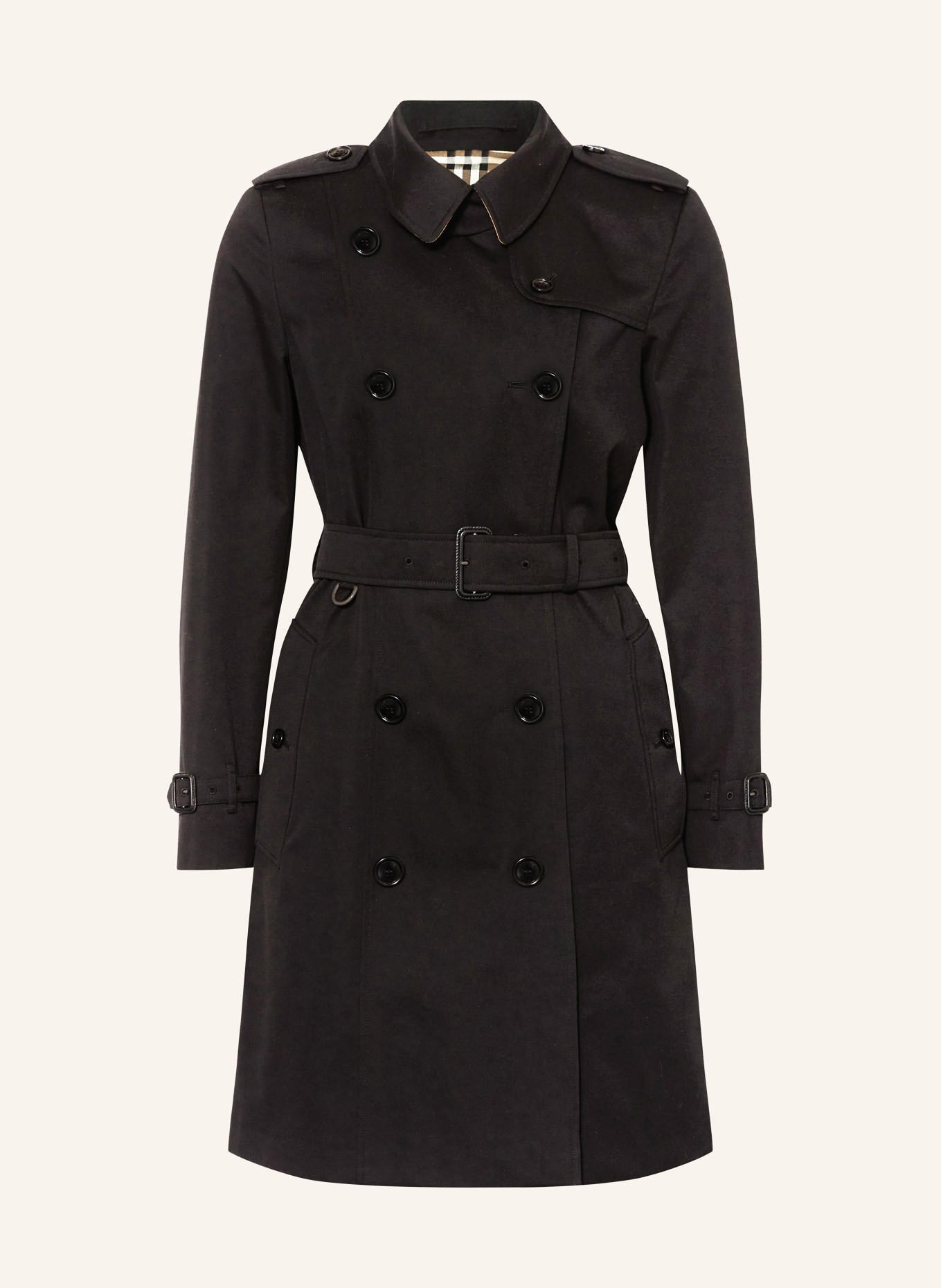 BURBERRY Trench coat, Color: BLACK (Image 1)