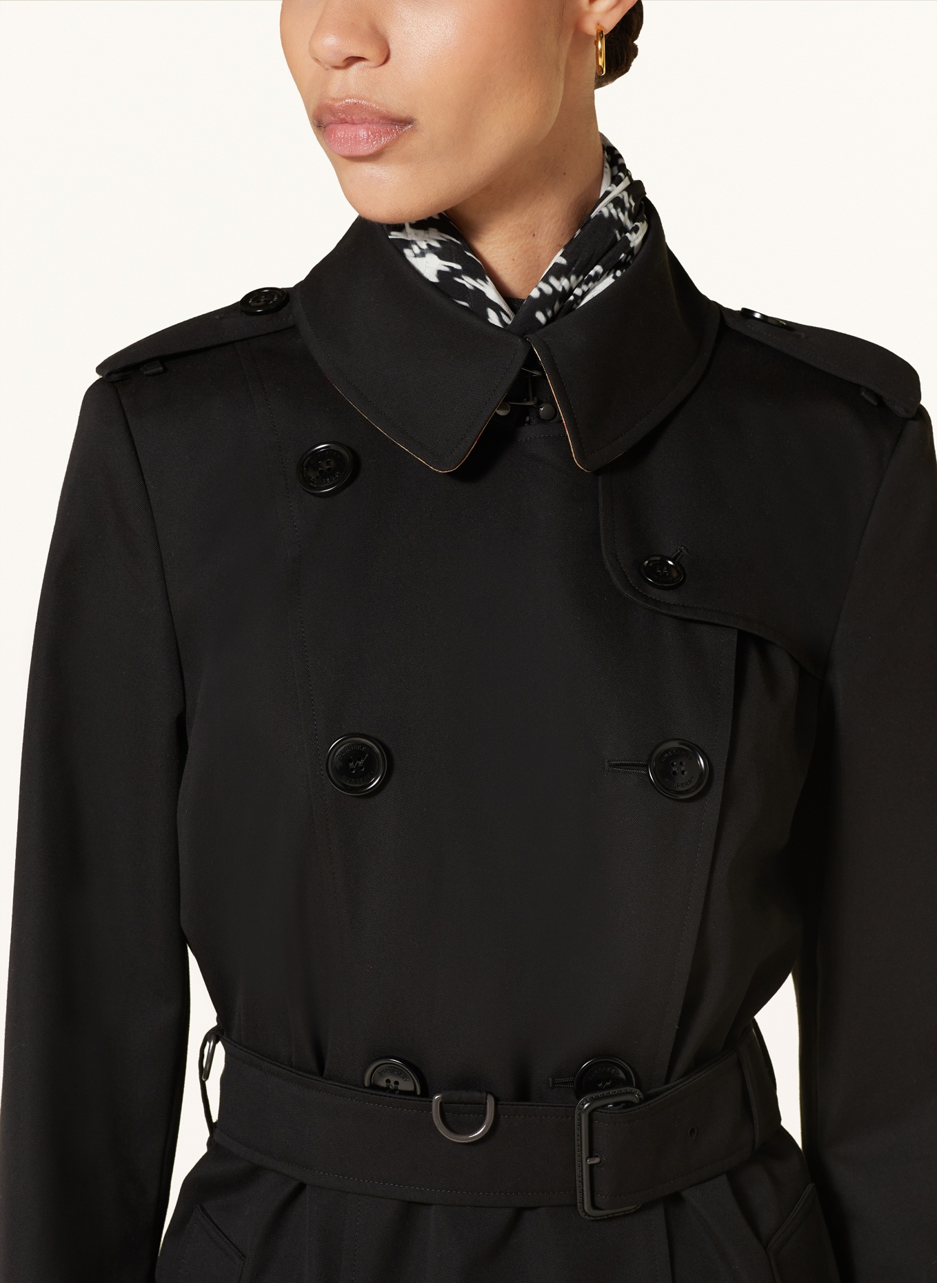BURBERRY Trench coat, Color: BLACK (Image 4)