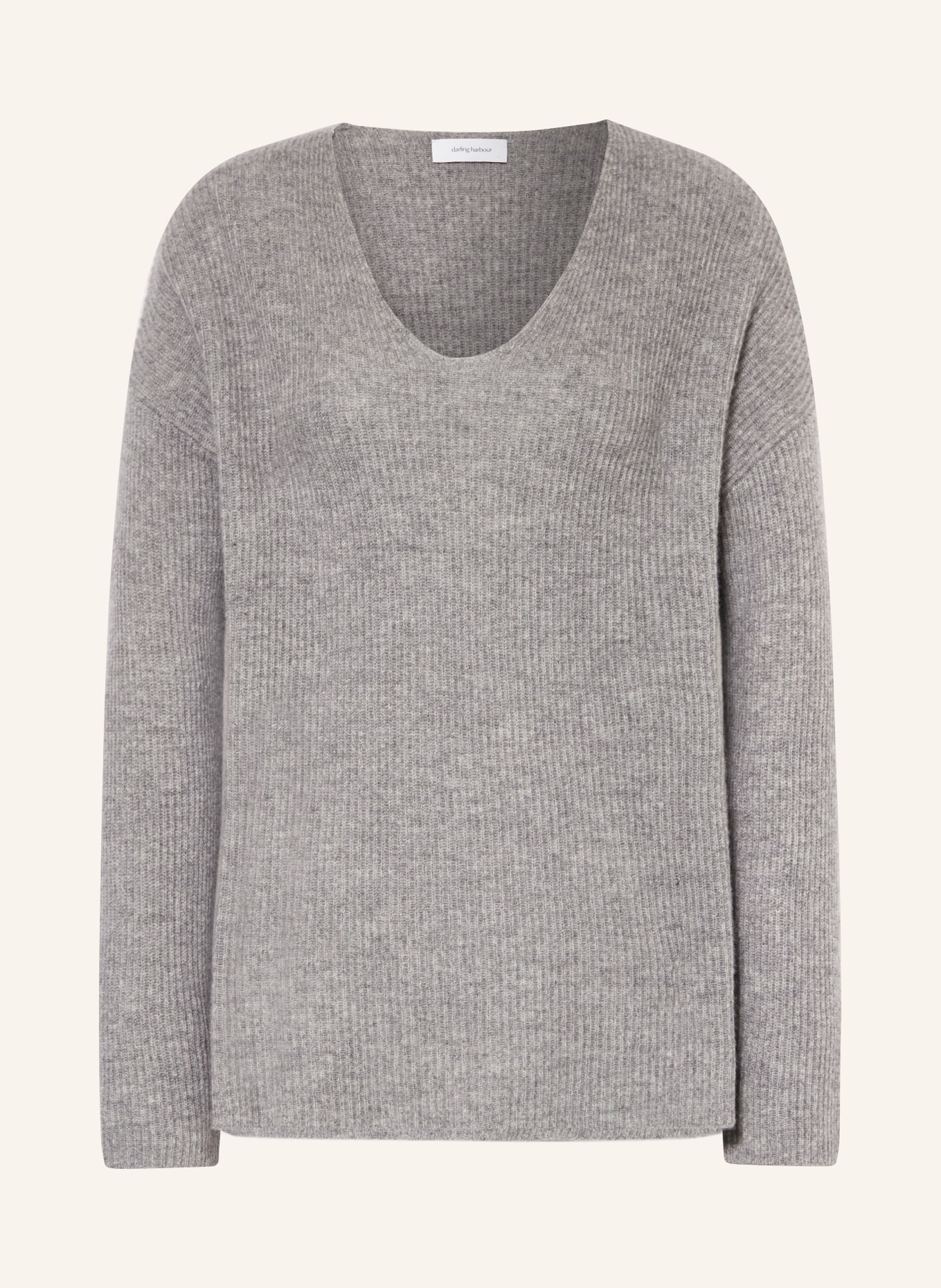 darling harbour Cashmere sweater: GRAU MELANGE