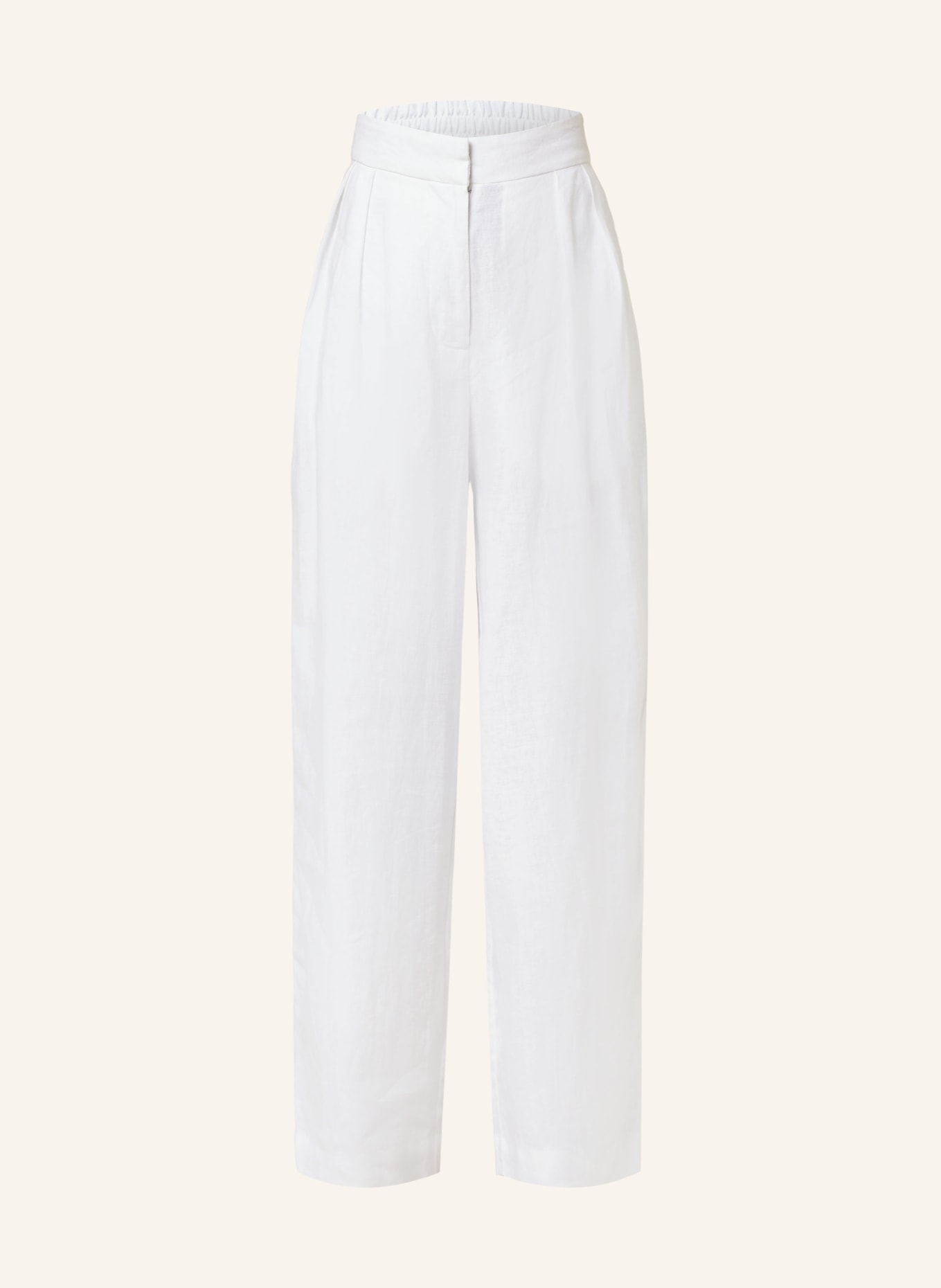 FAITHFULL THE BRAND Wide leg trousers DUOMO in linen, Color: WHITE (Image 1)