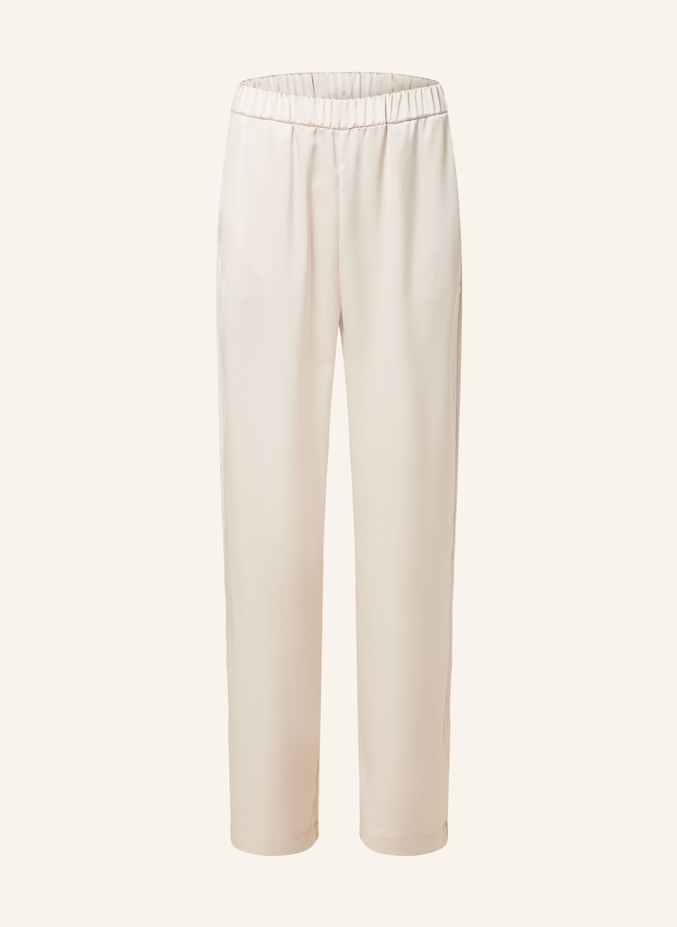 darling harbour Satin trousers, Color: CREAM (Image 1)