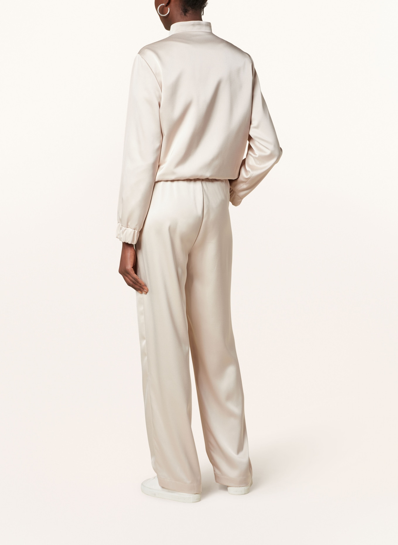 darling harbour Satin trousers, Color: CREAM (Image 3)