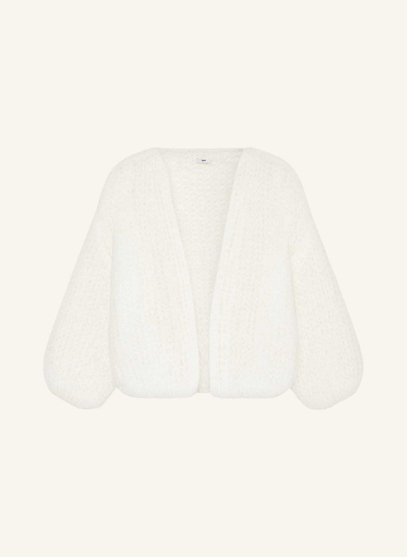 MAIAMI Knit cardigan made of mohair, Color: CREAM (Image 1)