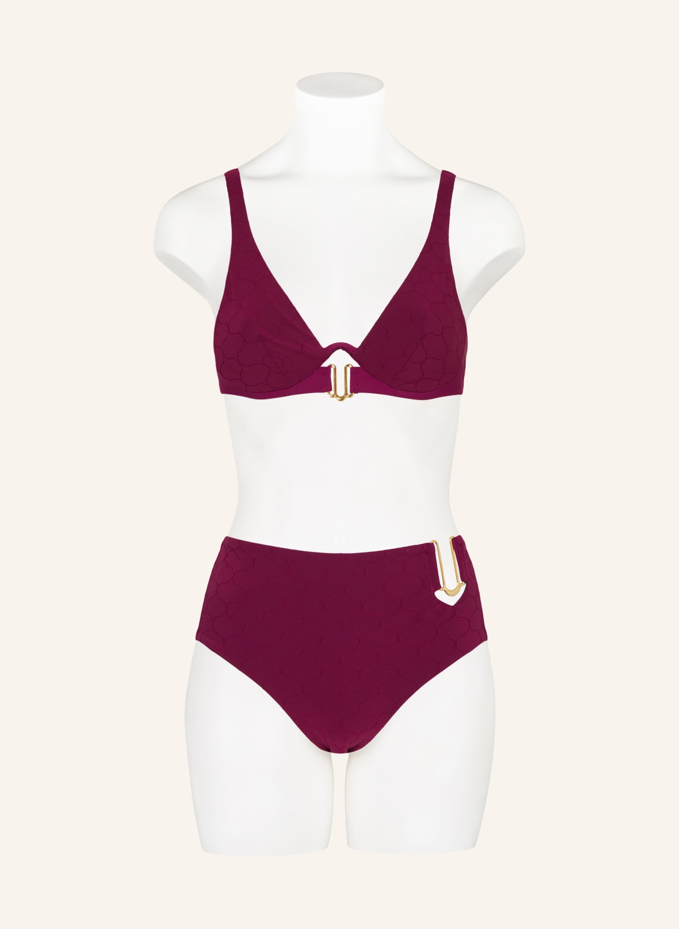 CHANTELLE Underwired bikini top GLOW, Color: DARK PURPLE (Image 2)