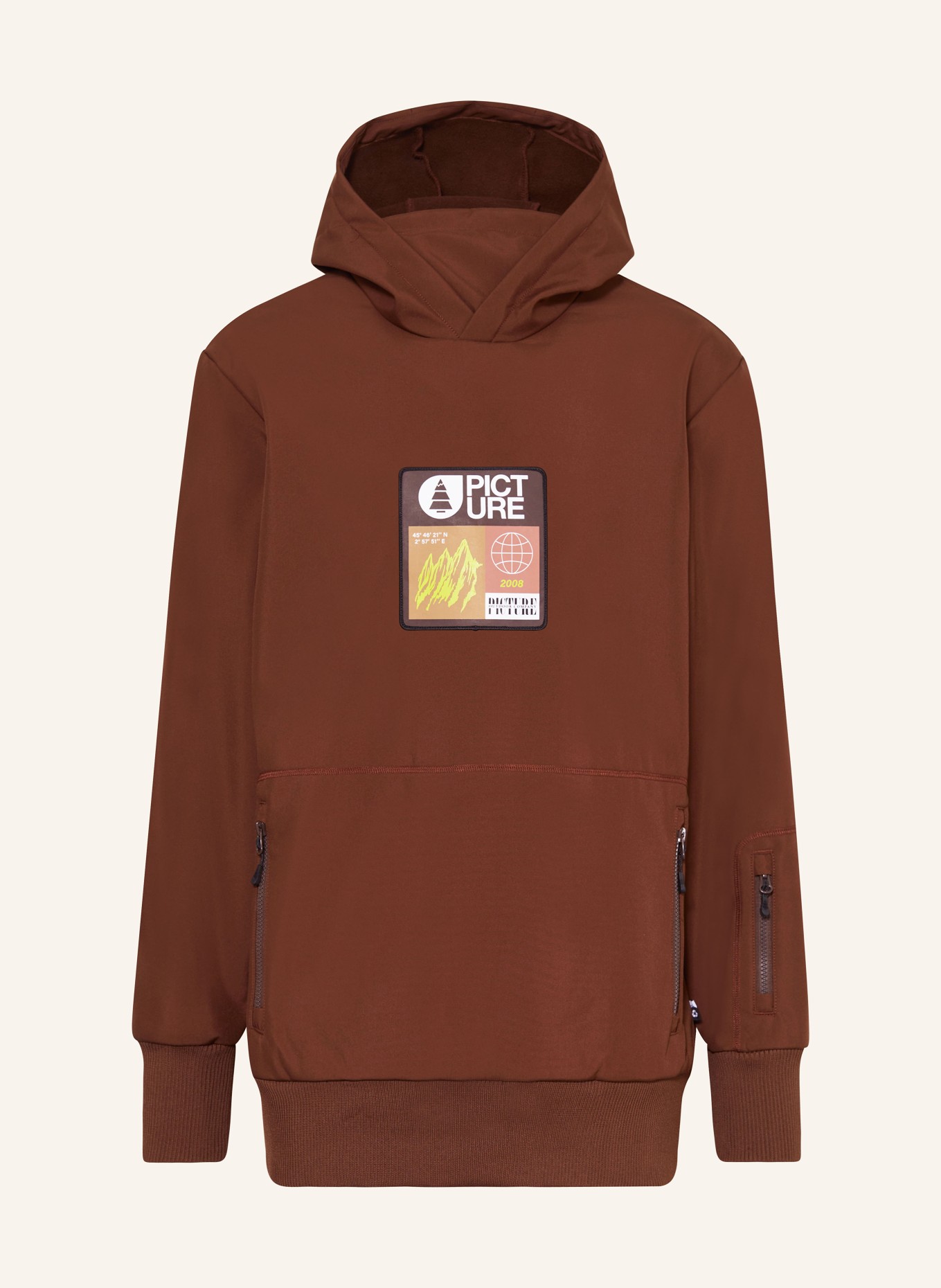 PICTURE Schlupfjacke PARKER: DUNKELBRAUN