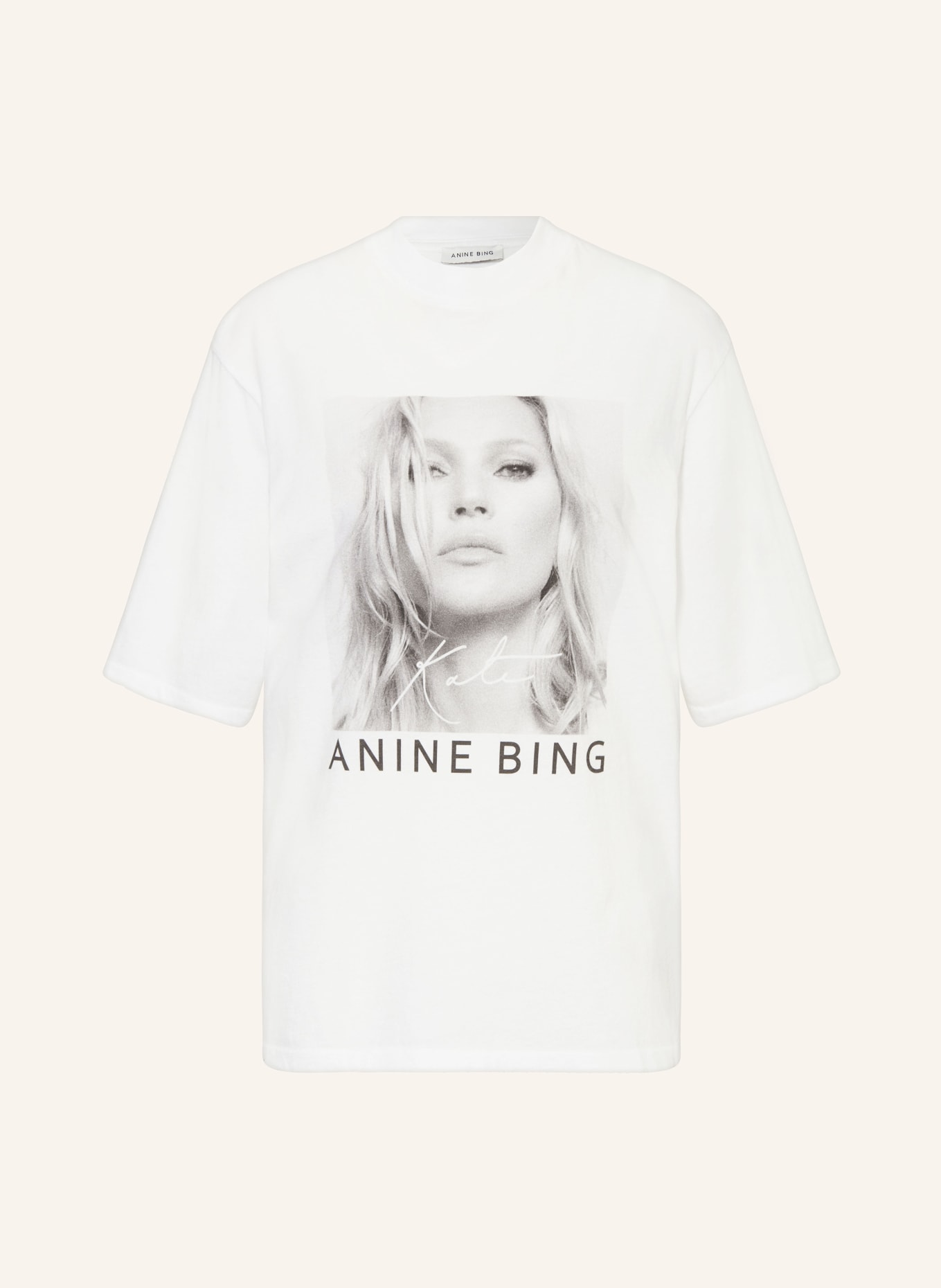 ANINE BING T-shirt AVI, Color: WHITE (Image 1)