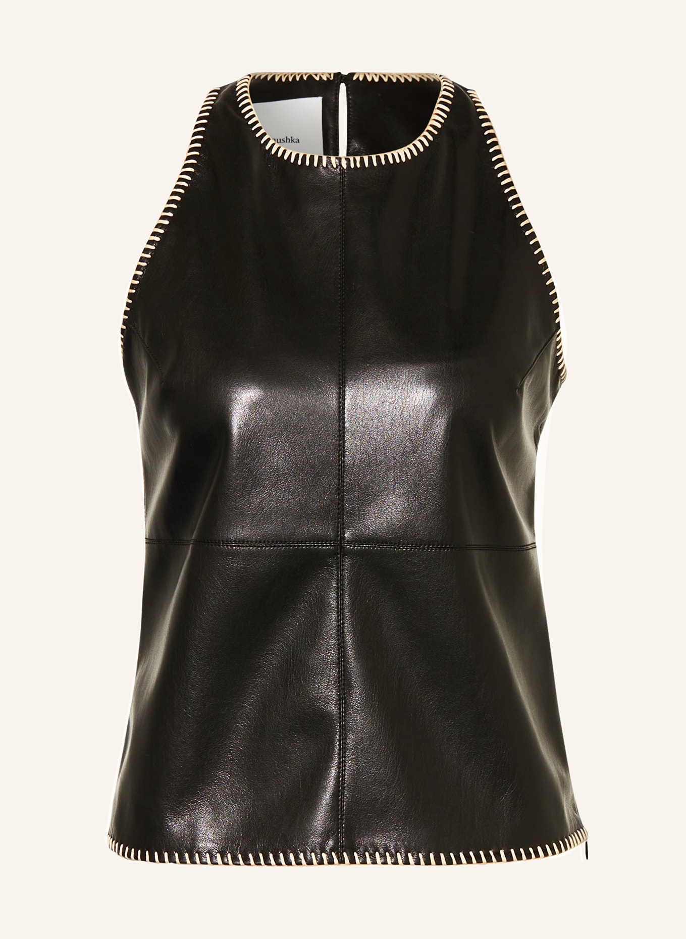 Nanushka Top TEZA leather look, Color: BLACK (Image 1)