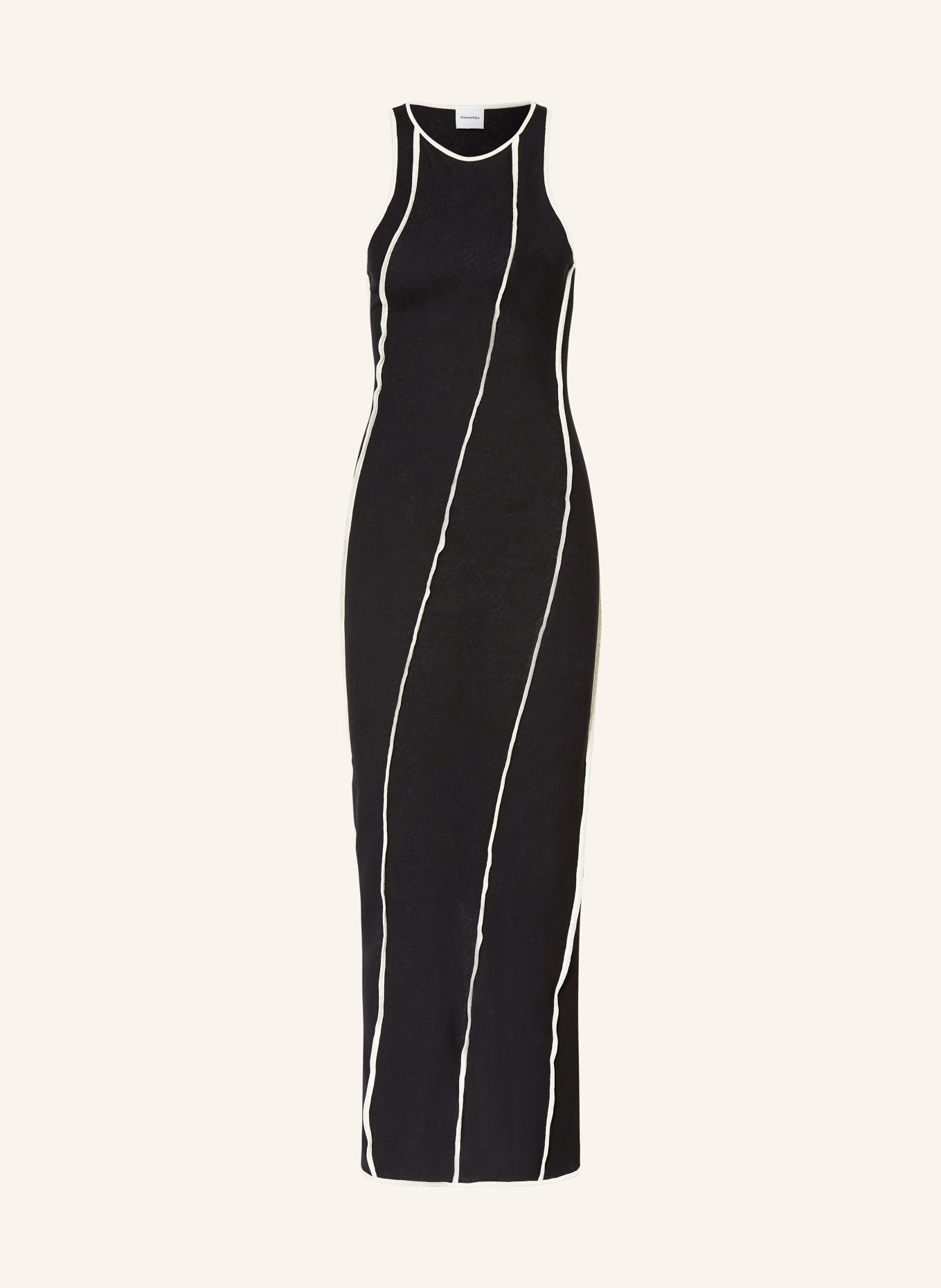 Nanushka Dress WANDA, Color: BLACK/ ECRU (Image 1)