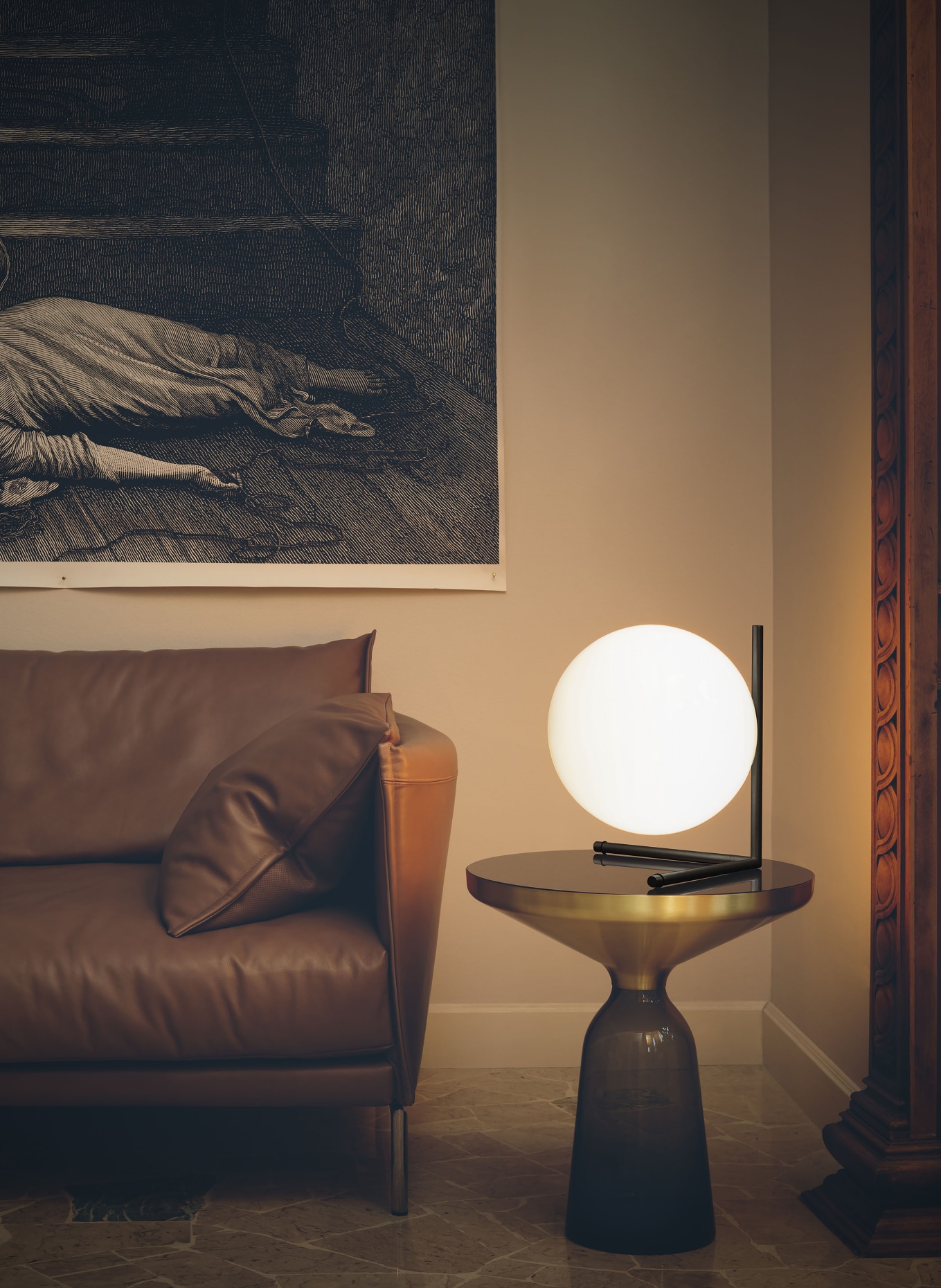 FLOS Tischleuchte IC LIGHTS T2: SCHWARZ