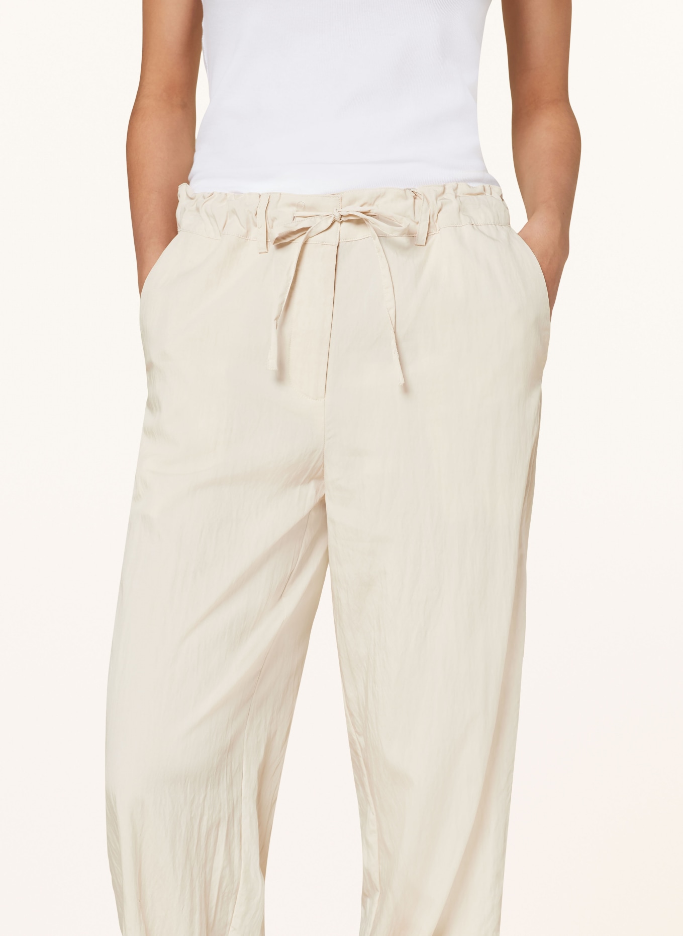 someday Trousers CAPARA, Color: CREAM (Image 5)