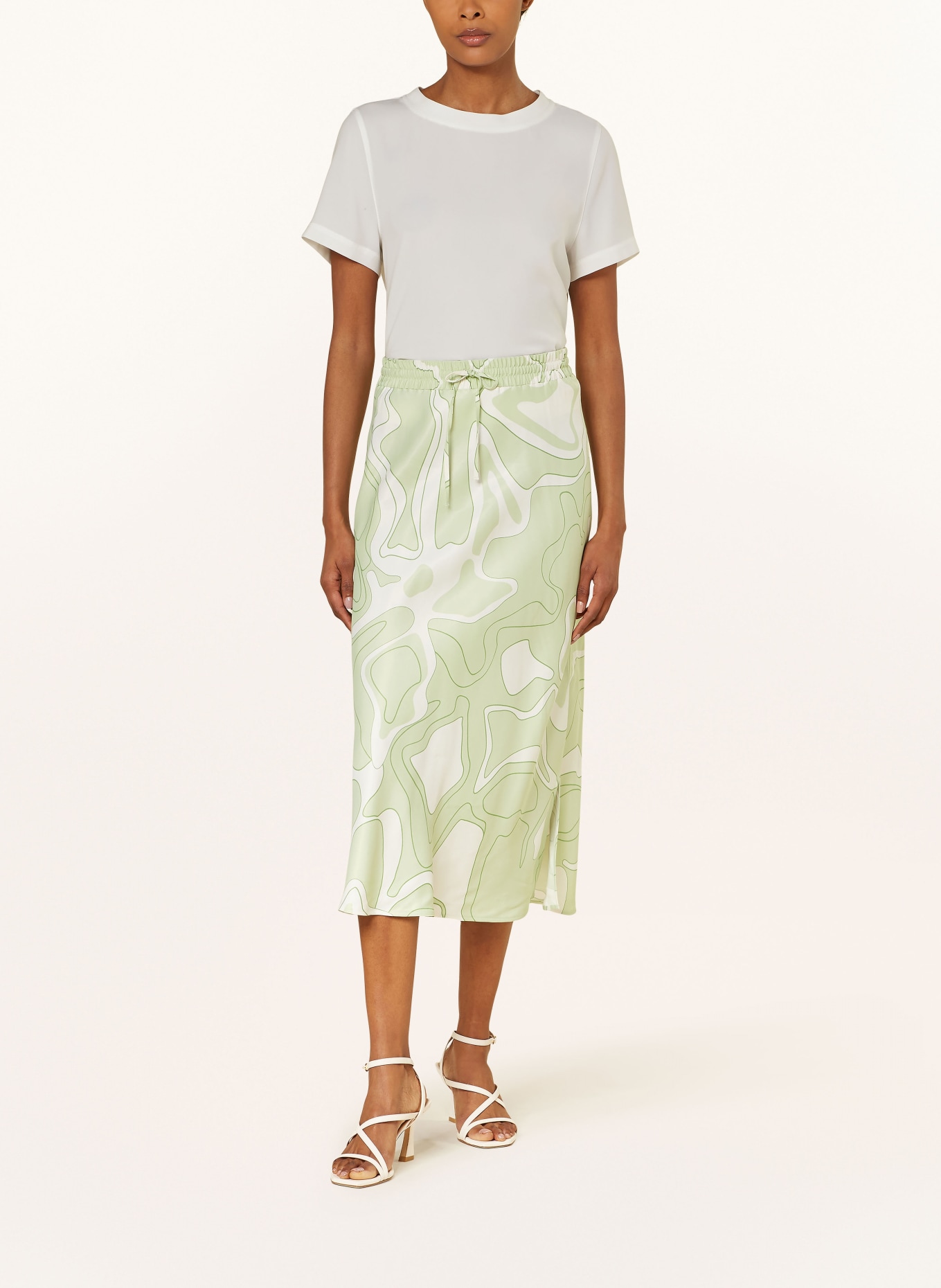 someday Skirt OFLOW SOFT, Color: LIGHT GREEN/ WHITE/ GREEN (Image 2)