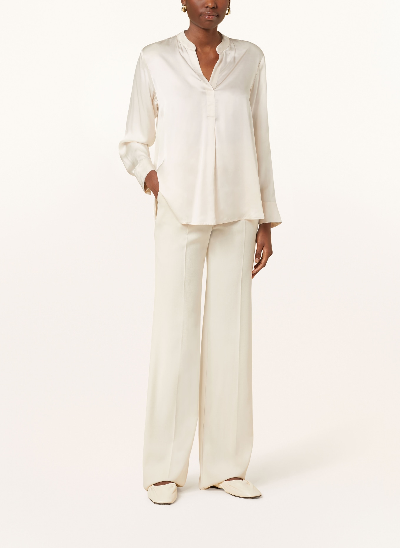 someday Shirt blouse ZELISSA in satin, Color: CREAM (Image 2)